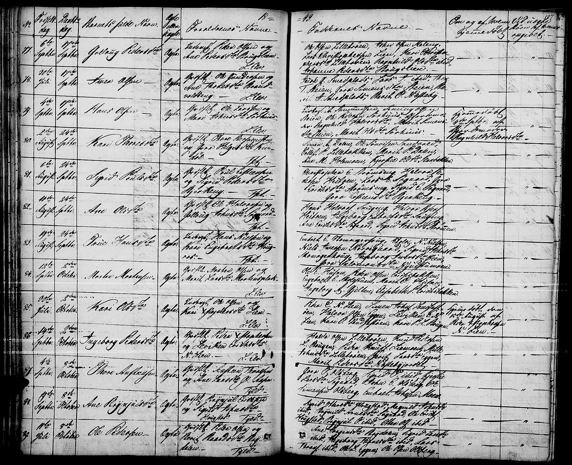 Tynset prestekontor, AV/SAH-PREST-058/H/Ha/Haa/L0019: Parish register (official) no. 19, 1829-1847, p. 107