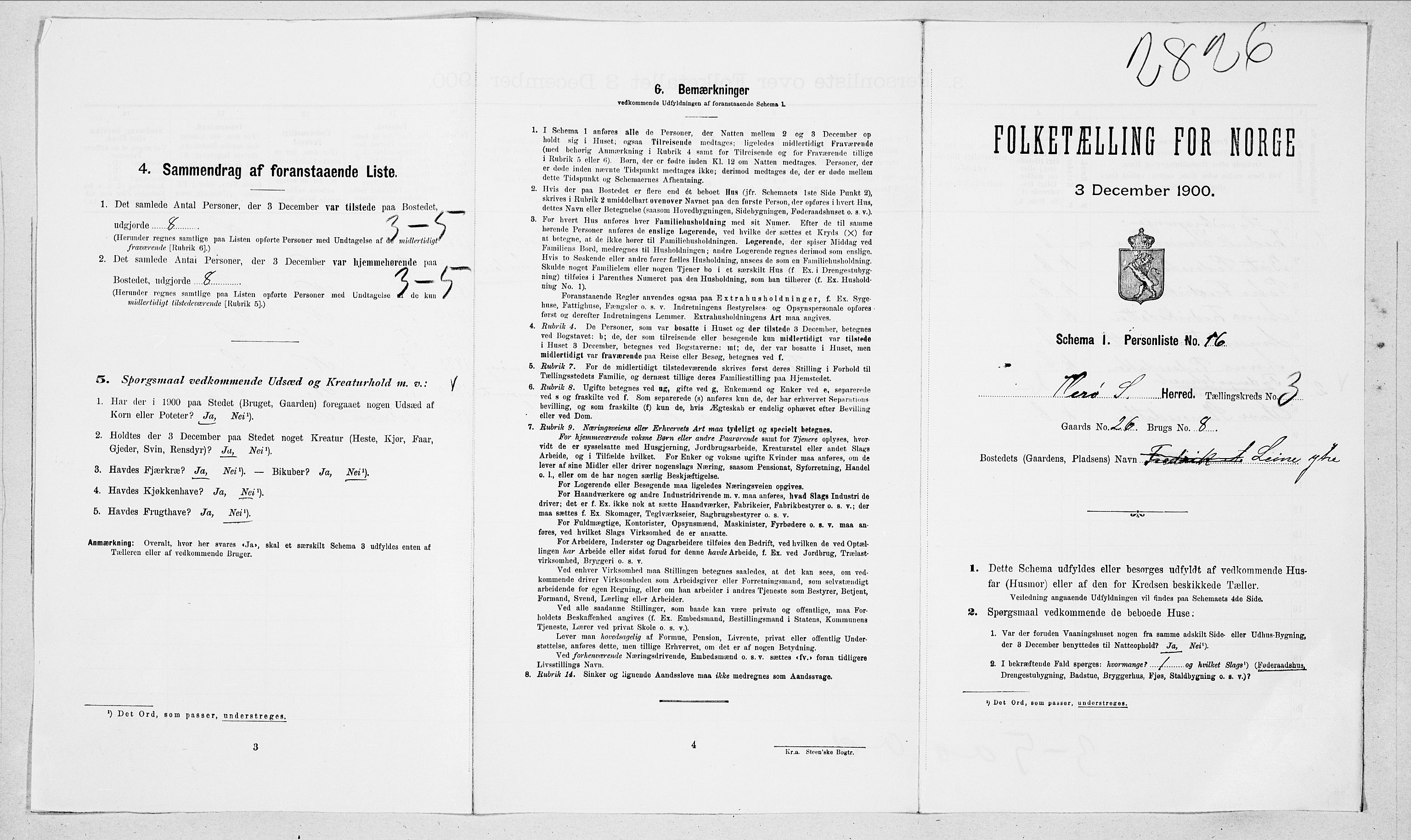 SAT, 1900 census for Herøy, 1900, p. 258