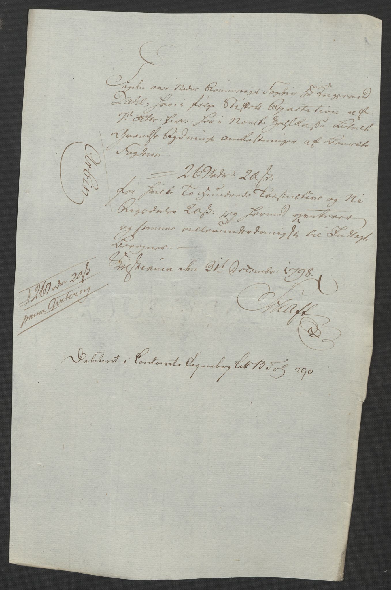 Rentekammeret inntil 1814, Reviderte regnskaper, Fogderegnskap, AV/RA-EA-4092/R11/L0674: Fogderegnskap Nedre Romerike, 1798, p. 468