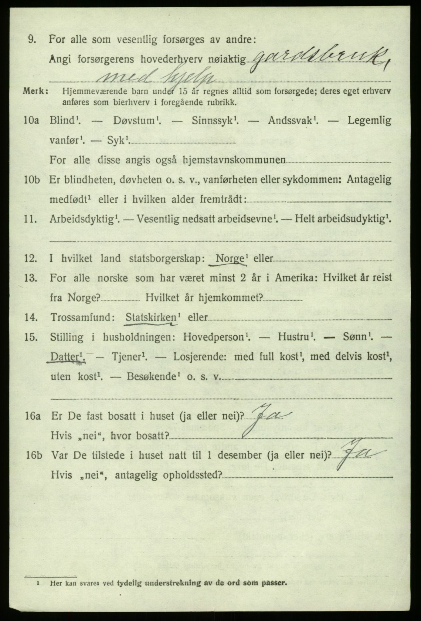 SAB, 1920 census for Fana, 1920, p. 24722