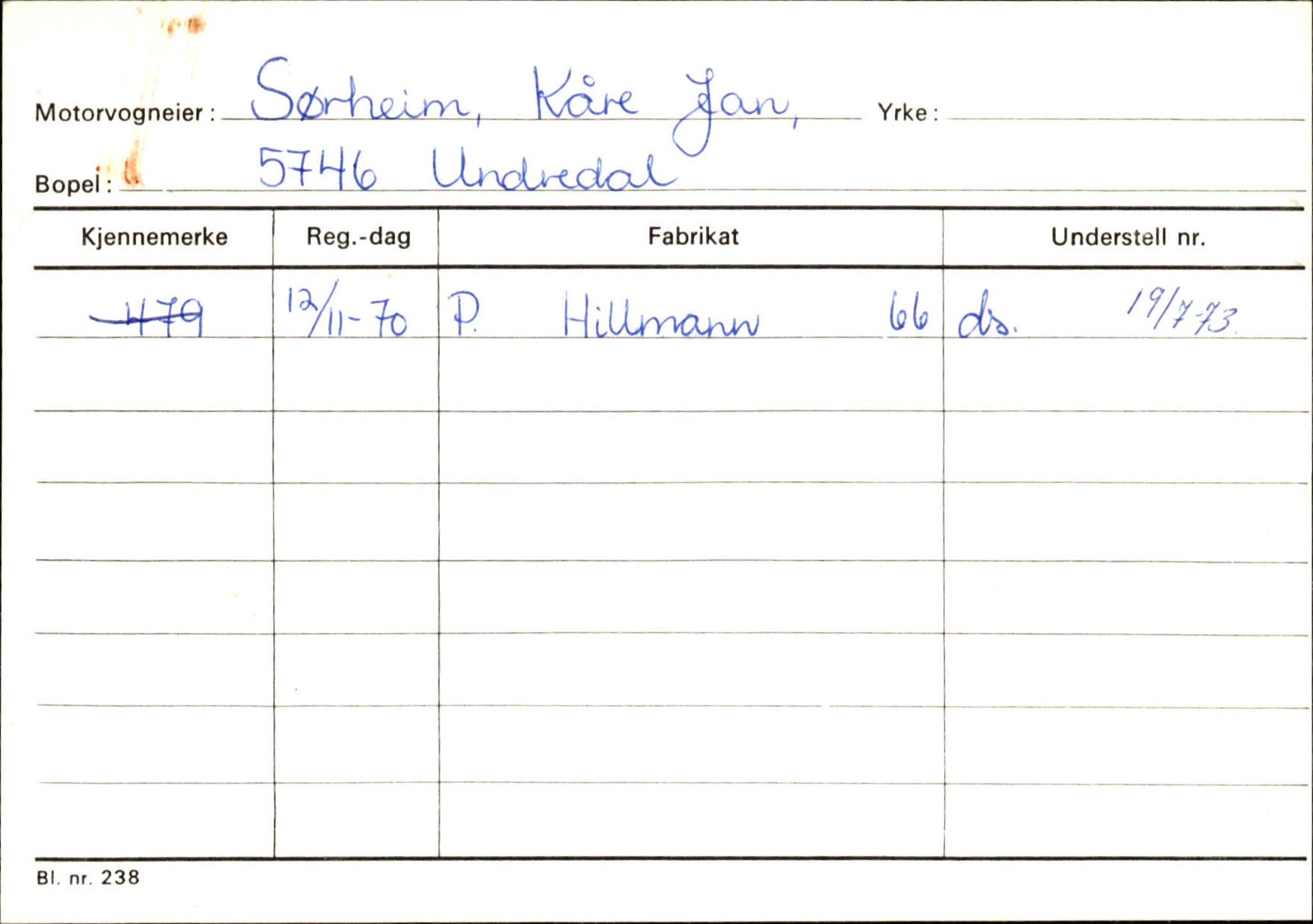 Statens vegvesen, Sogn og Fjordane vegkontor, AV/SAB-A-5301/4/F/L0125: Eigarregister Sogndal V-Å. Aurland A-Å. Fjaler A-N, 1945-1975, p. 1108