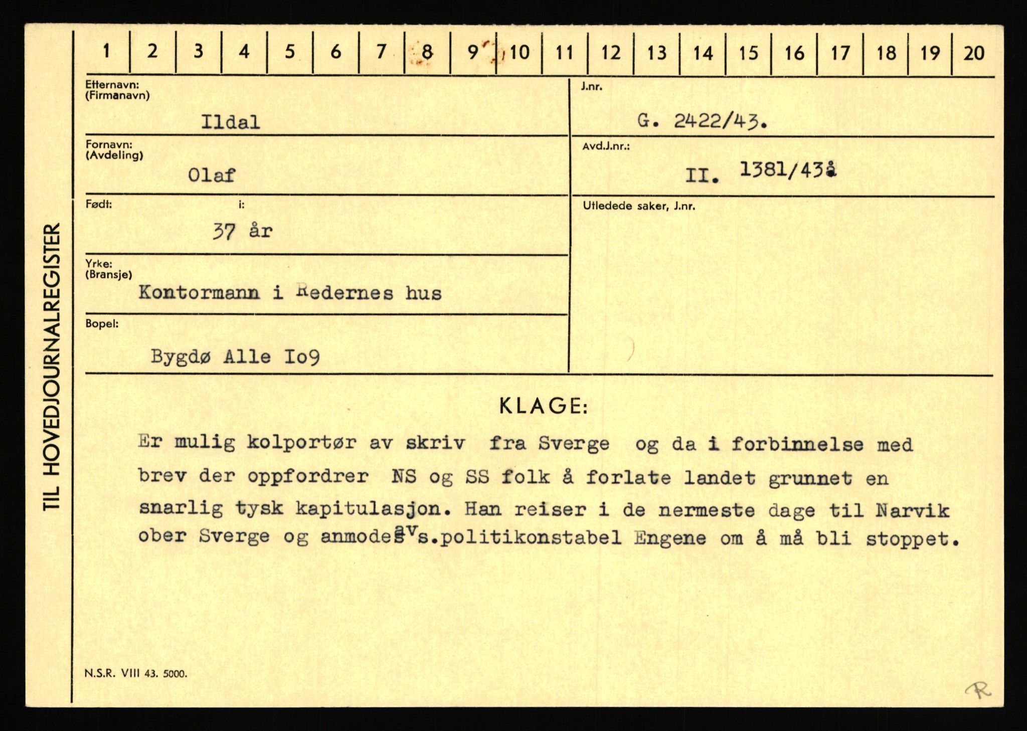 Statspolitiet - Hovedkontoret / Osloavdelingen, AV/RA-S-1329/C/Ca/L0007: Hol - Joelsen, 1943-1945, p. 2138