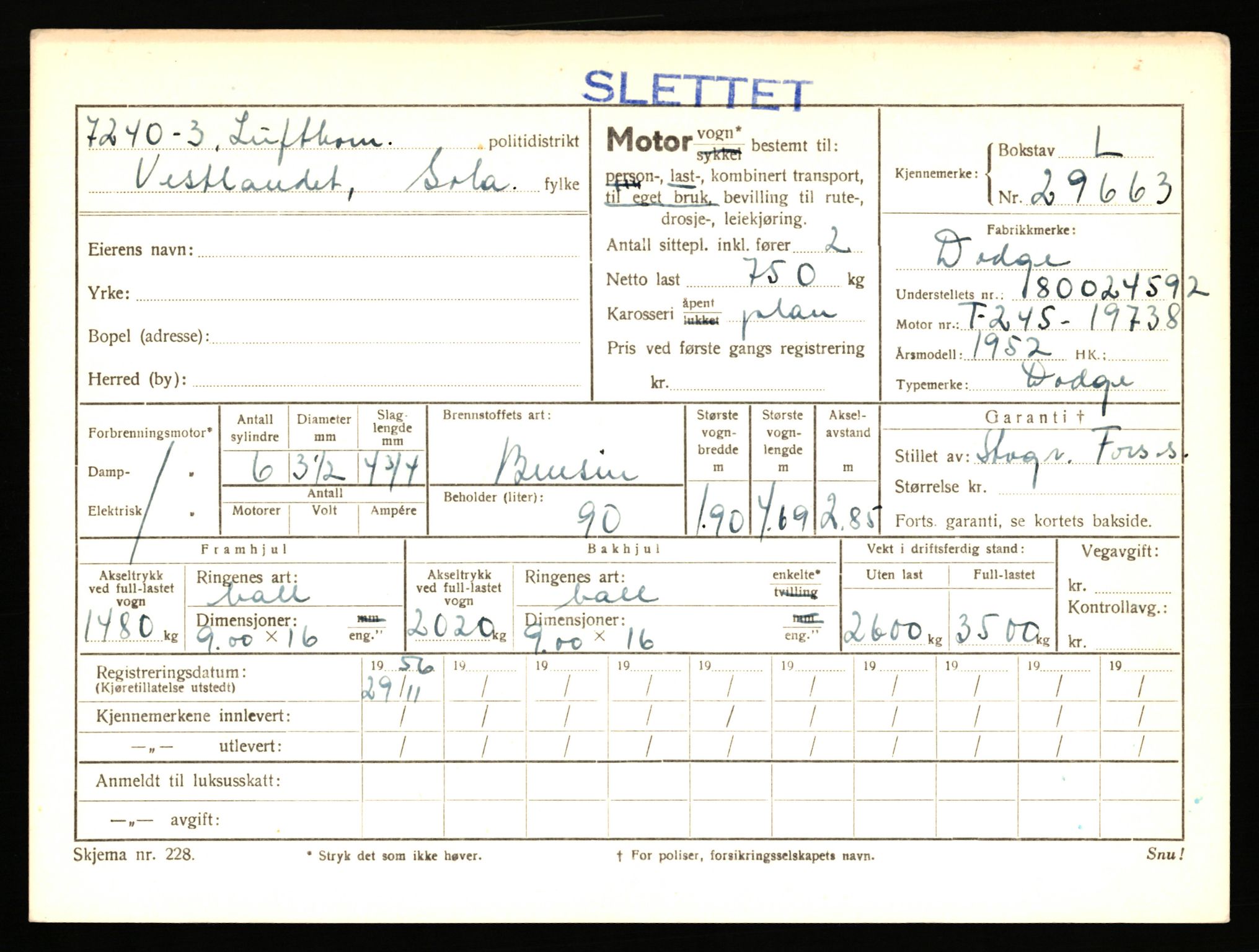 Stavanger trafikkstasjon, AV/SAST-A-101942/0/F/L0048: L-29100 - L-29899, 1930-1971, p. 1509