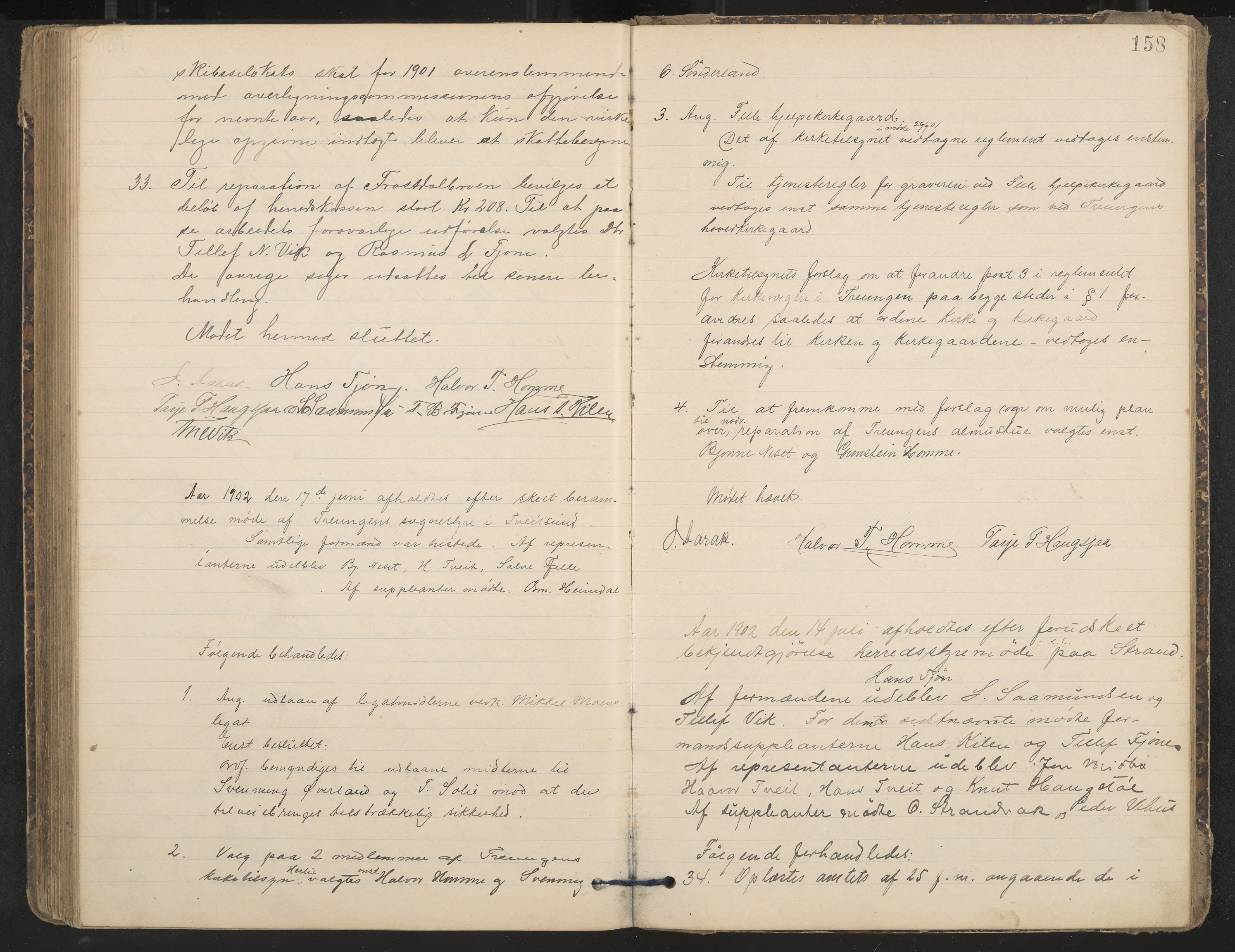 Nissedal formannskap og sentraladministrasjon, IKAK/0830021-1/A/L0003: Møtebok, 1892-1904, p. 158