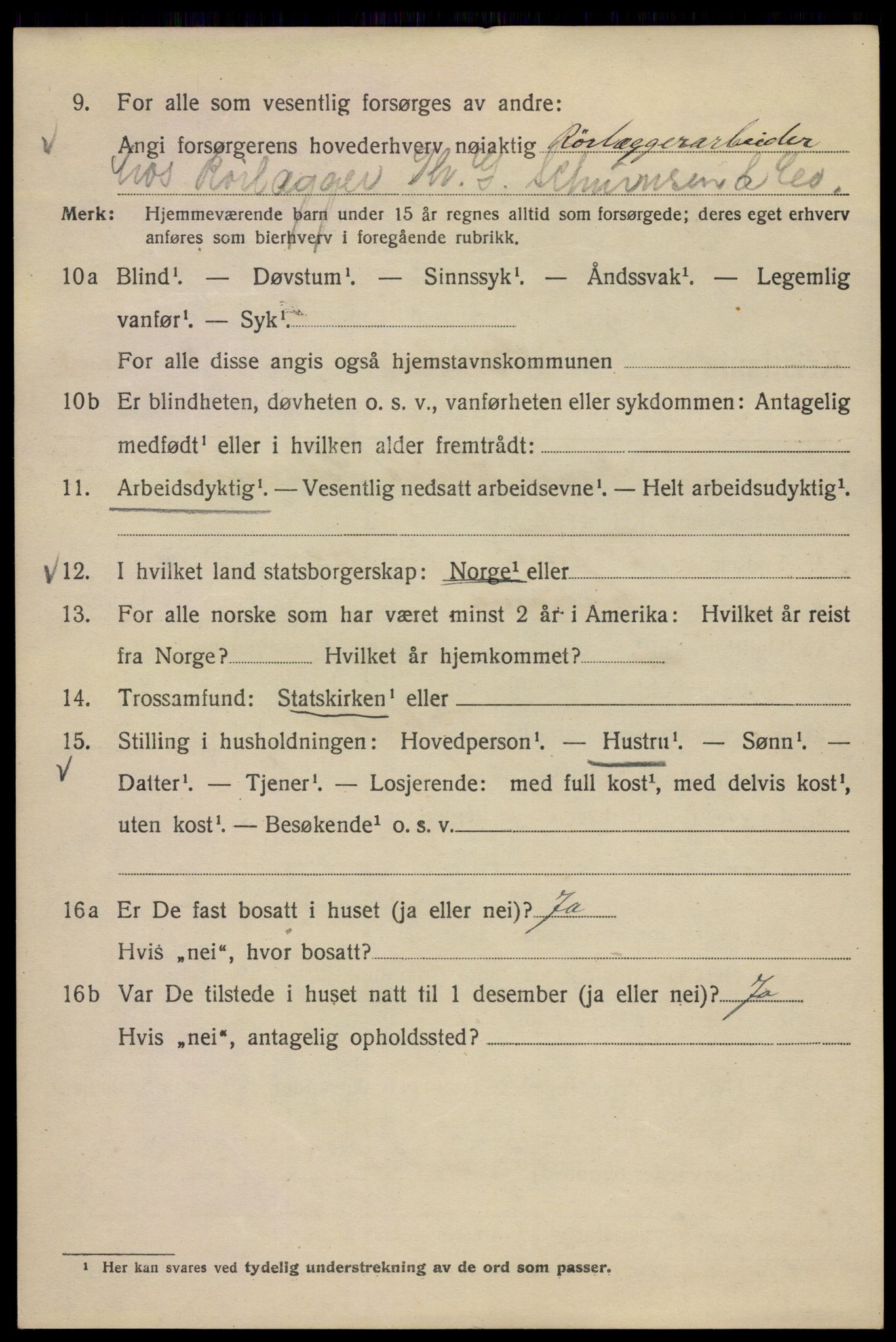 SAO, 1920 census for Kristiania, 1920, p. 262880