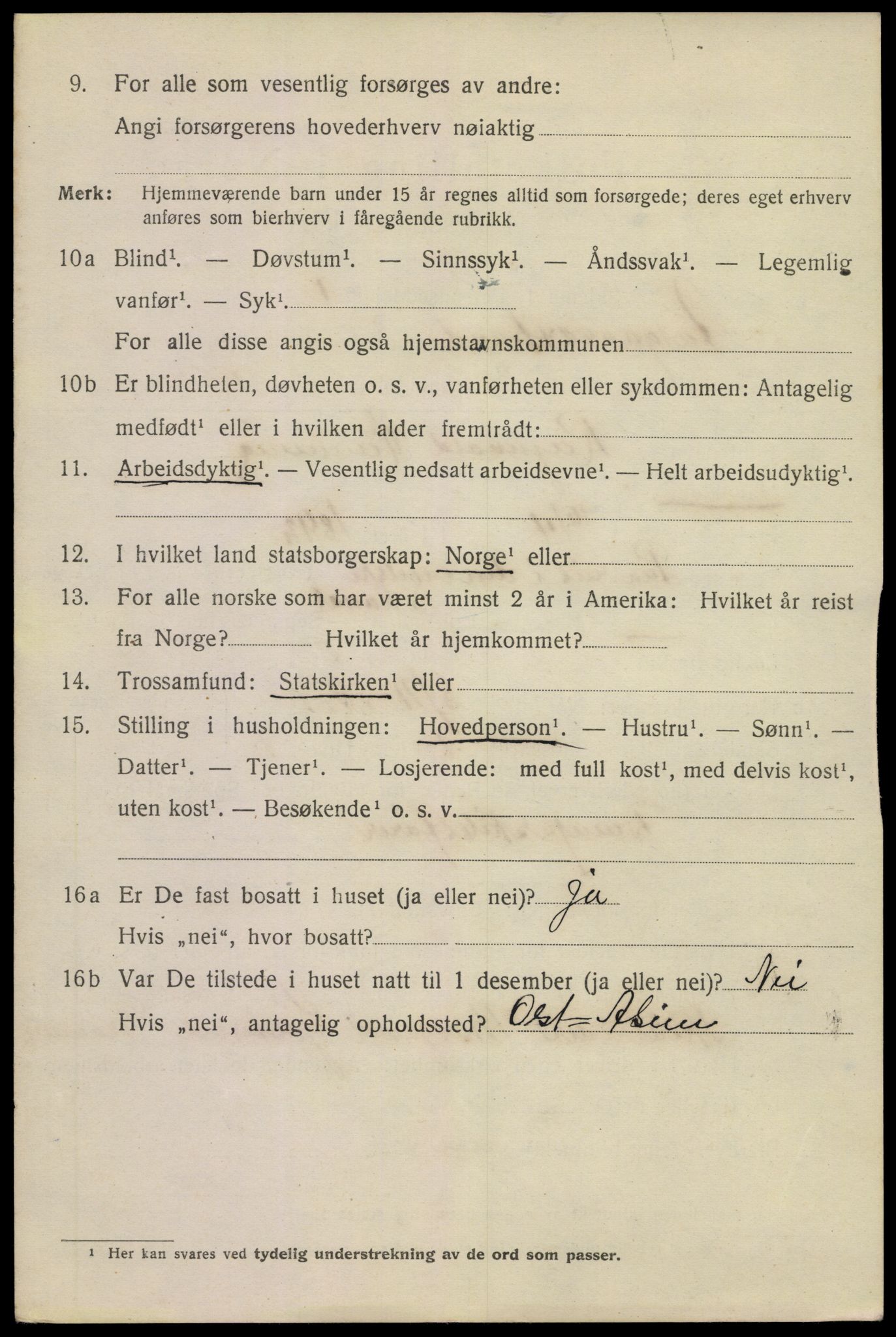 SAKO, 1920 census for Åsgårdstrand, 1920, p. 1240