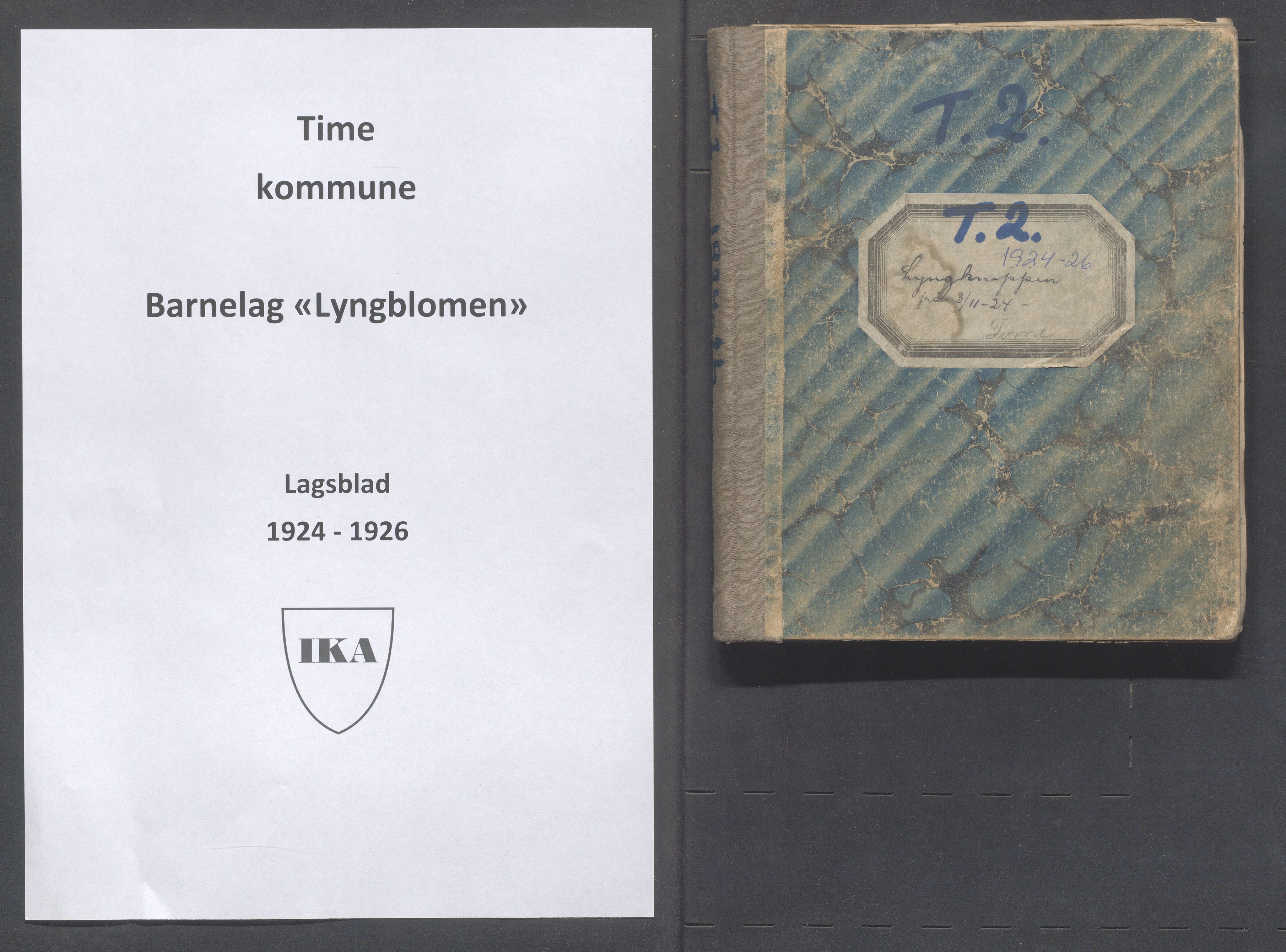 Time kommune - PA 52 Fråhaldslaget Lyngblomen - Time barnelag, IKAR/A-1182/F/L0002: Lagsblad "Lyngknuppen" , 1924-1926, p. 1