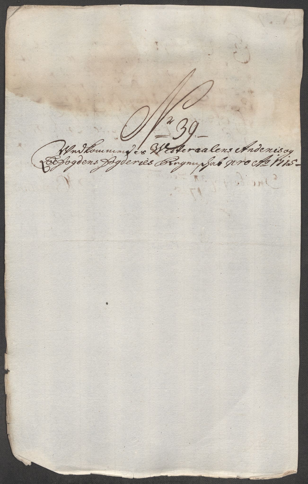 Rentekammeret inntil 1814, Reviderte regnskaper, Fogderegnskap, AV/RA-EA-4092/R67/L4681: Fogderegnskap Vesterålen, Andenes og Lofoten, 1715, p. 210