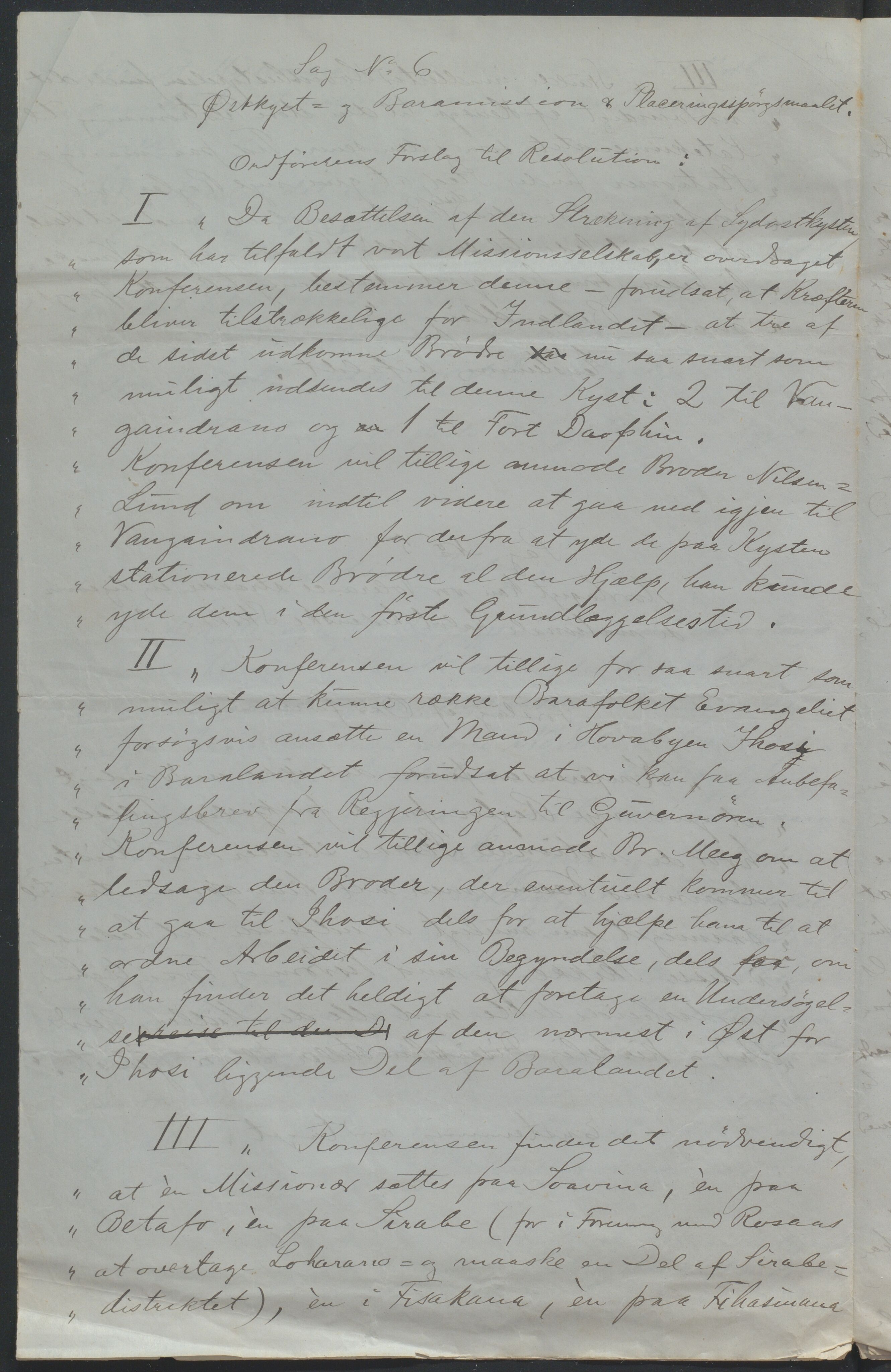 Det Norske Misjonsselskap - hovedadministrasjonen, VID/MA-A-1045/D/Da/Daa/L0037/0006: Konferansereferat og årsberetninger / Konferansereferat fra Madagaskar Innland., 1888