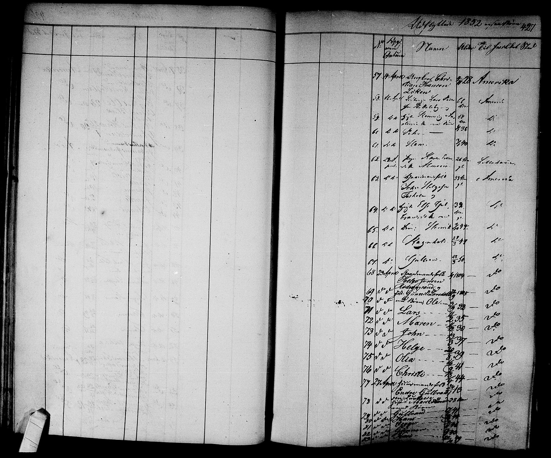 Norderhov kirkebøker, AV/SAKO-A-237/F/Fa/L0011: Parish register (official) no. 11, 1847-1856, p. 427