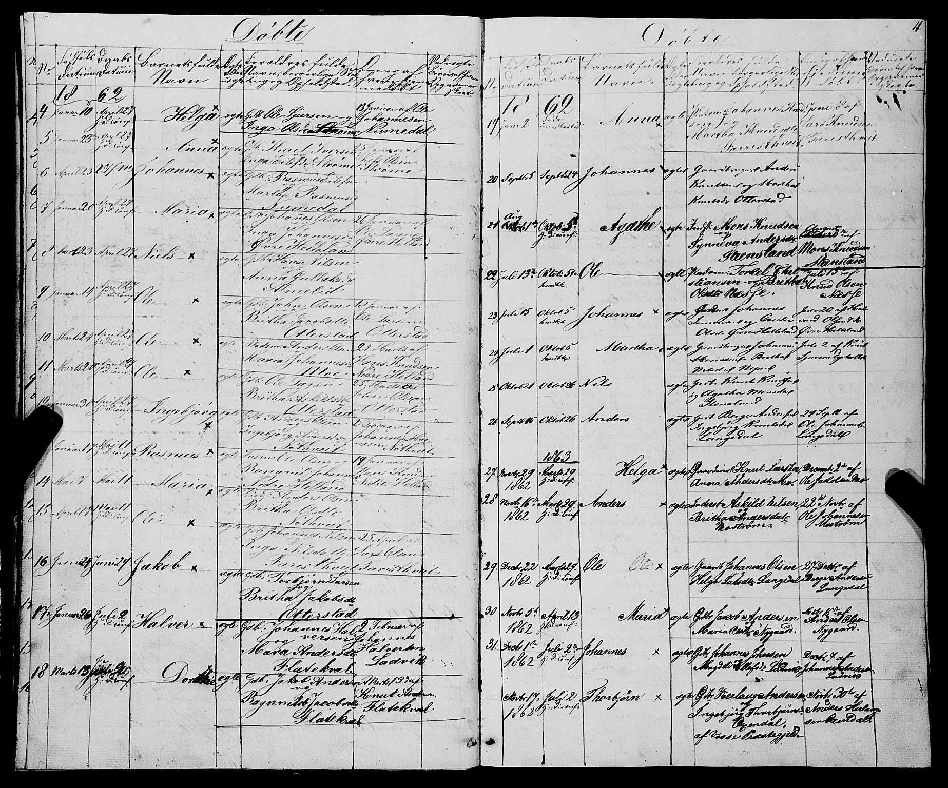 Osterfjorden Soknepresembete, AV/SAB-A-77301: Parish register (copy) no. B 1, 1851-1890, p. 11