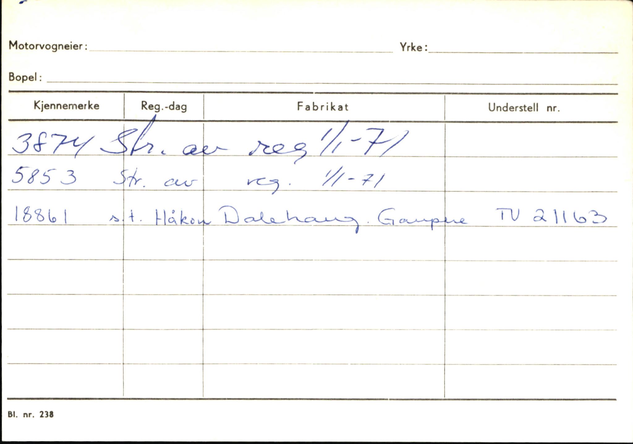 Statens vegvesen, Sogn og Fjordane vegkontor, AV/SAB-A-5301/4/F/L0145: Registerkort Vågsøy S-Å. Årdal I-P, 1945-1975, p. 1065