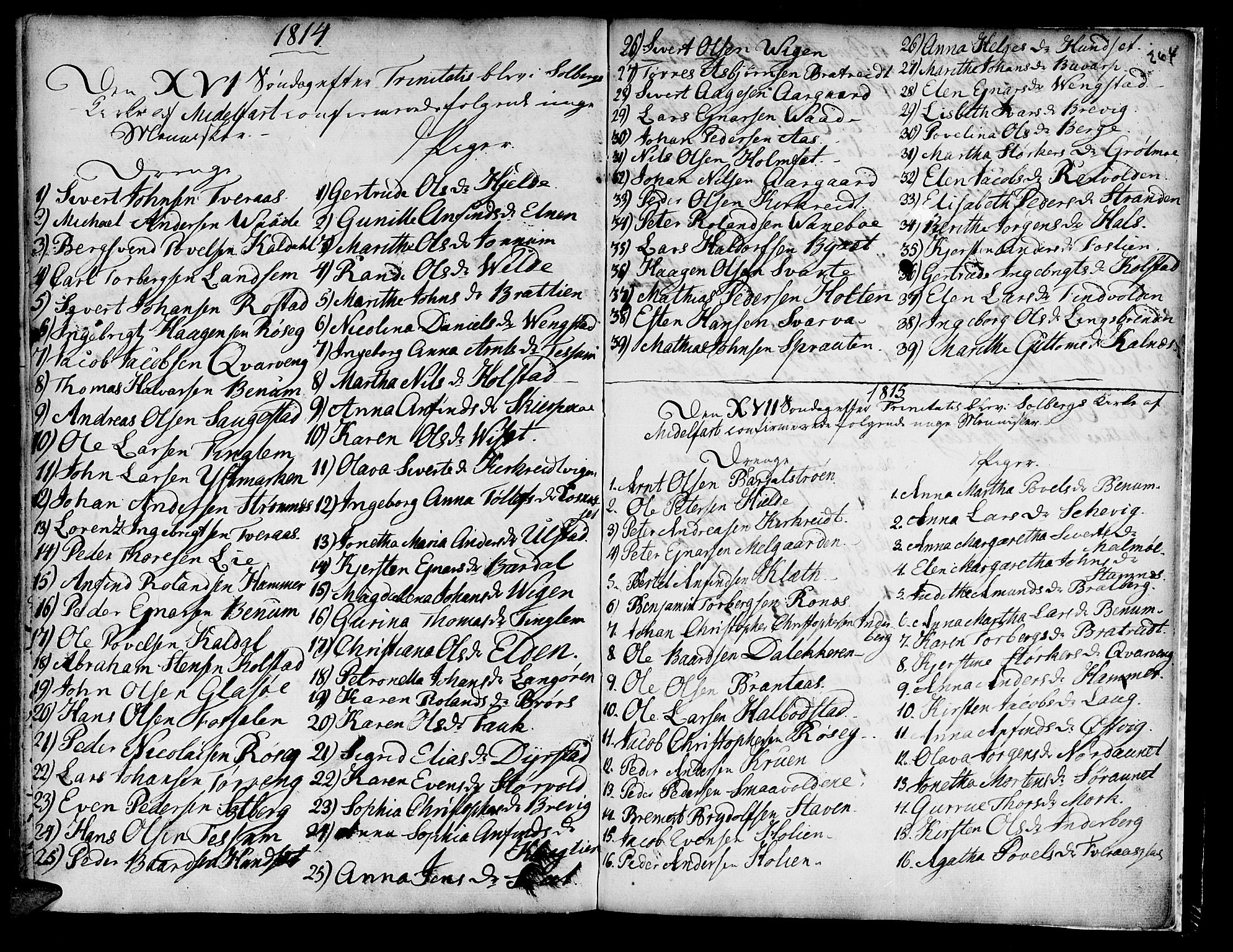 Ministerialprotokoller, klokkerbøker og fødselsregistre - Nord-Trøndelag, SAT/A-1458/741/L0385: Parish register (official) no. 741A01, 1722-1815, p. 264
