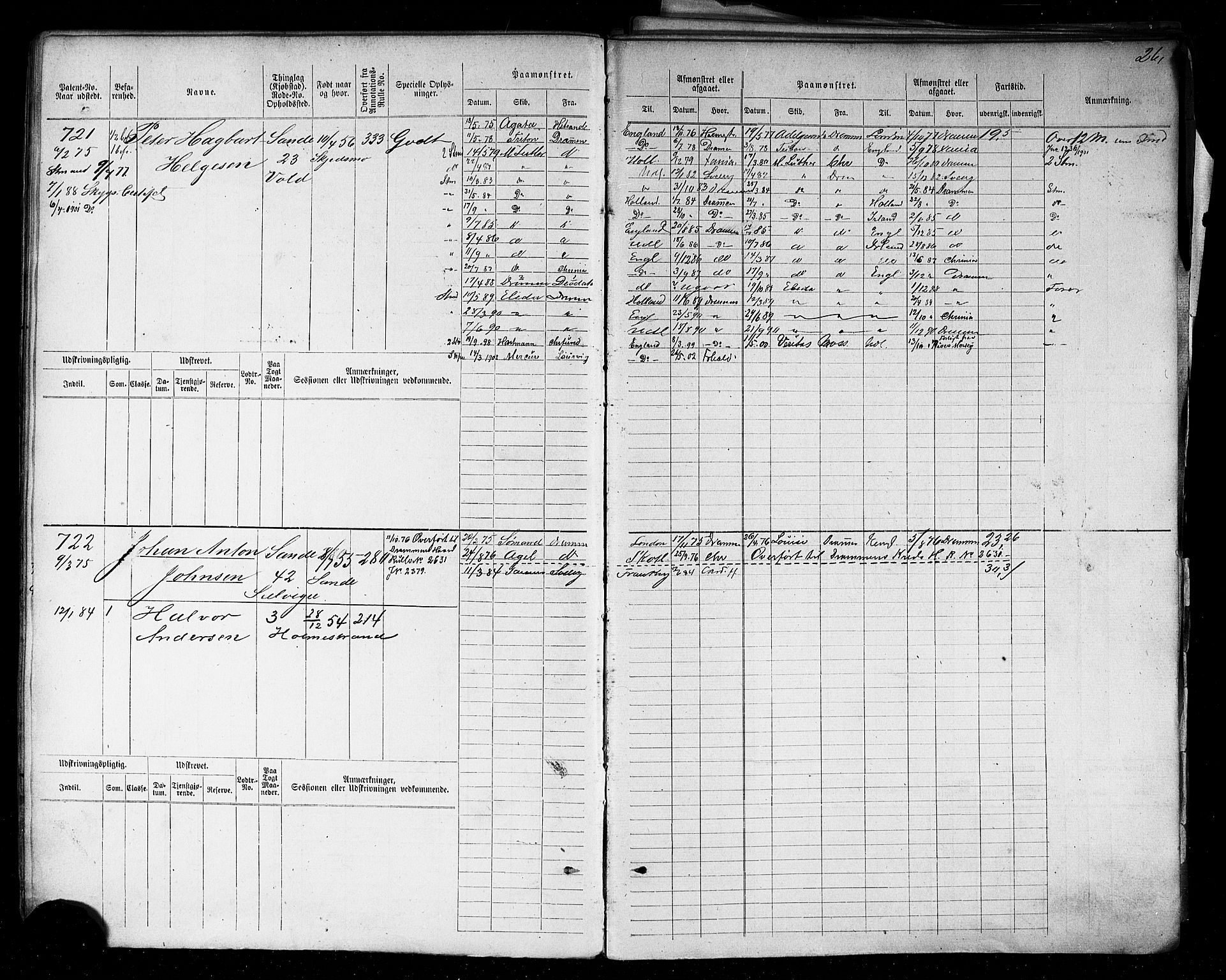 Holmestrand innrulleringskontor, AV/SAKO-A-1151/F/Fc/L0004: Hovedrulle, 1872-1913, p. 29