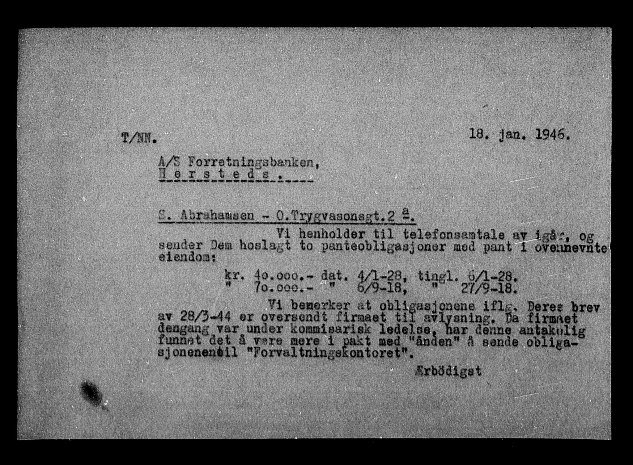 Justisdepartementet, Tilbakeføringskontoret for inndratte formuer, AV/RA-S-1564/H/Hc/Hca/L0908: --, 1945-1947, p. 718