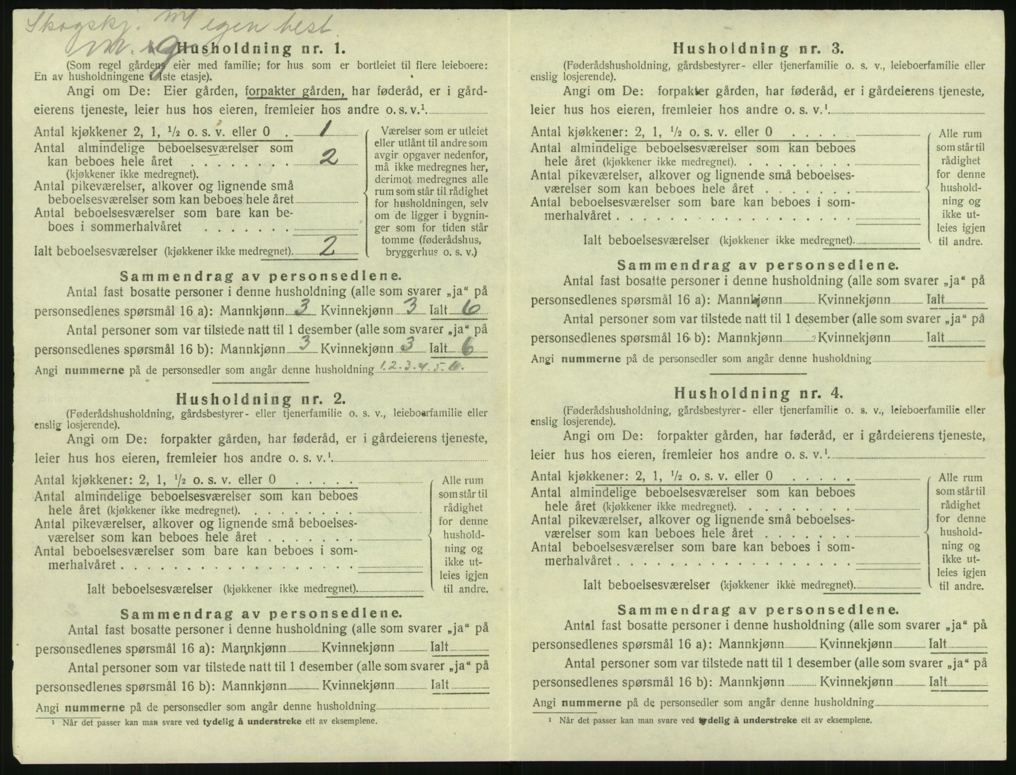 SAK, 1920 census for Åmli, 1920, p. 556