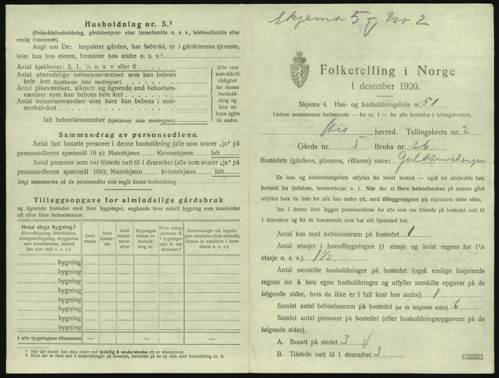 SAK, 1920 census for Hisøy, 1920, p. 656