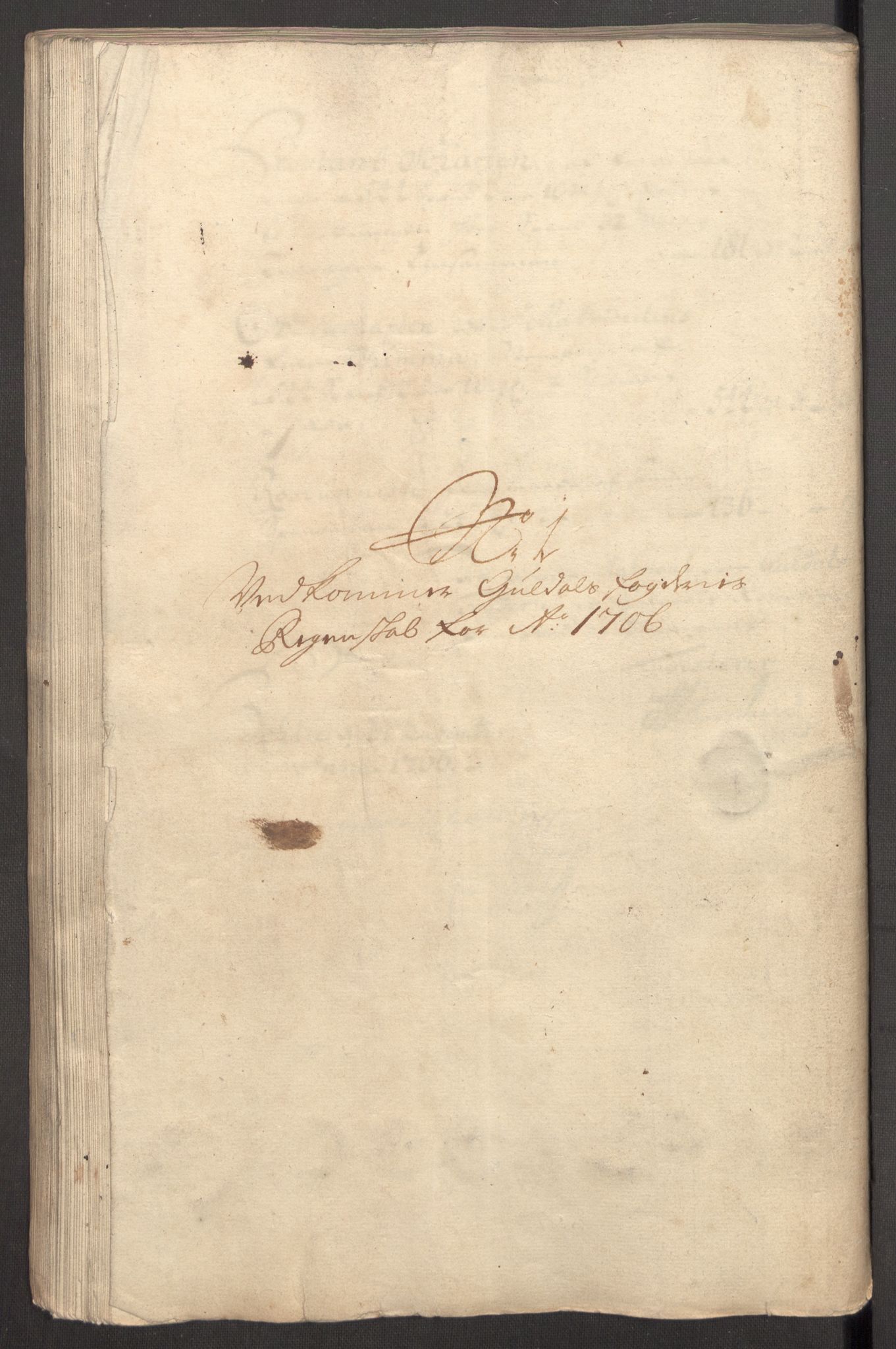 Rentekammeret inntil 1814, Reviderte regnskaper, Fogderegnskap, AV/RA-EA-4092/R60/L3956: Fogderegnskap Orkdal og Gauldal, 1706, p. 263