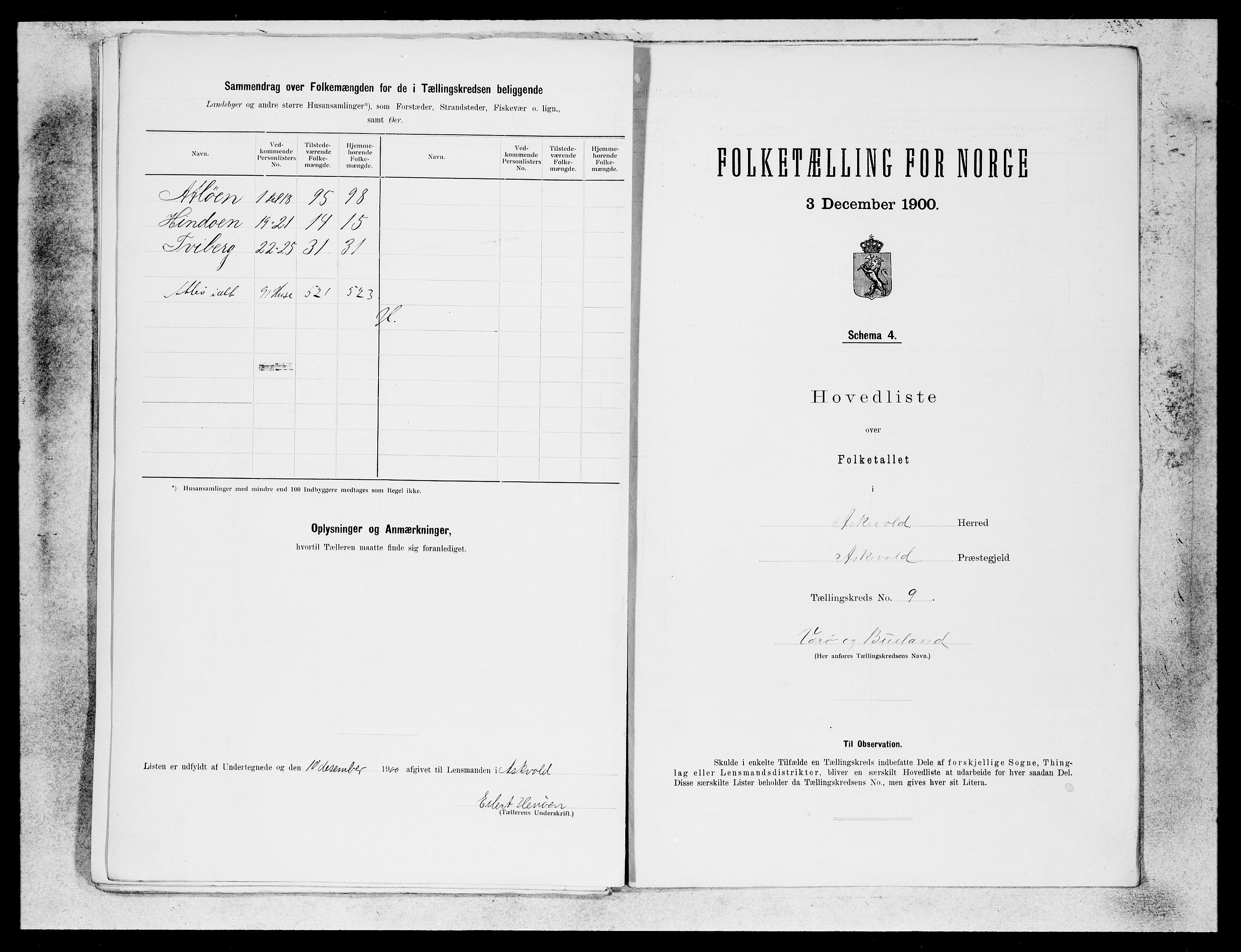 SAB, 1900 census for Askvoll, 1900, p. 23