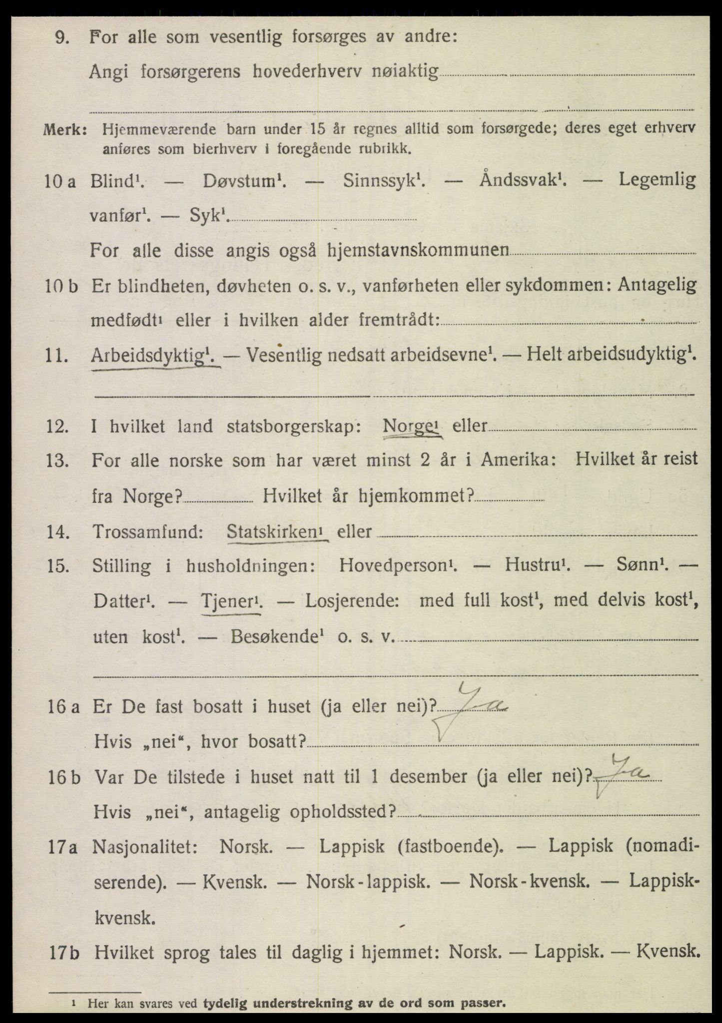 SAT, 1920 census for Brønnøy, 1920, p. 1863