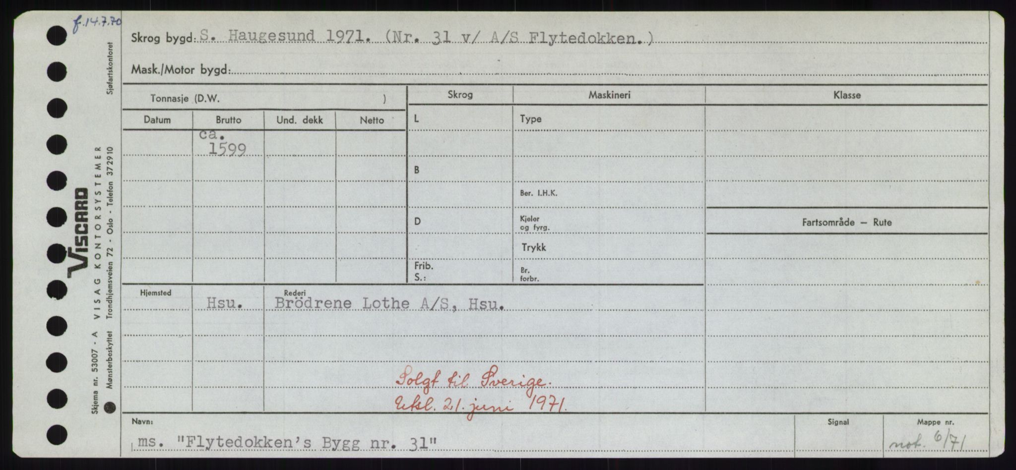 Sjøfartsdirektoratet med forløpere, Skipsmålingen, AV/RA-S-1627/H/Hd/L0011: Fartøy, Fla-Får, p. 75