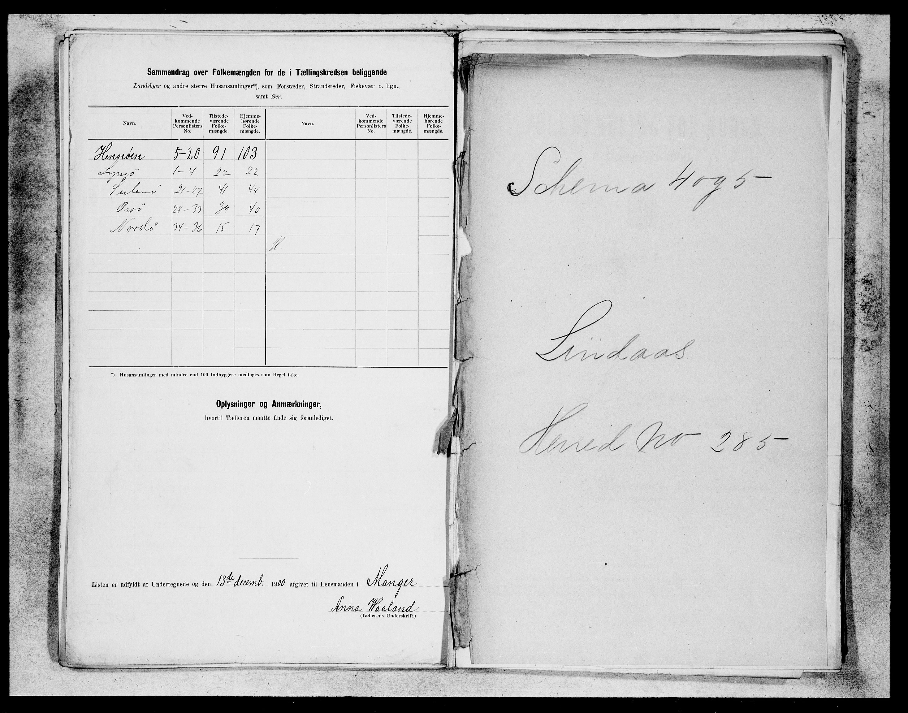 SAB, 1900 census for Manger, 1900, p. 37