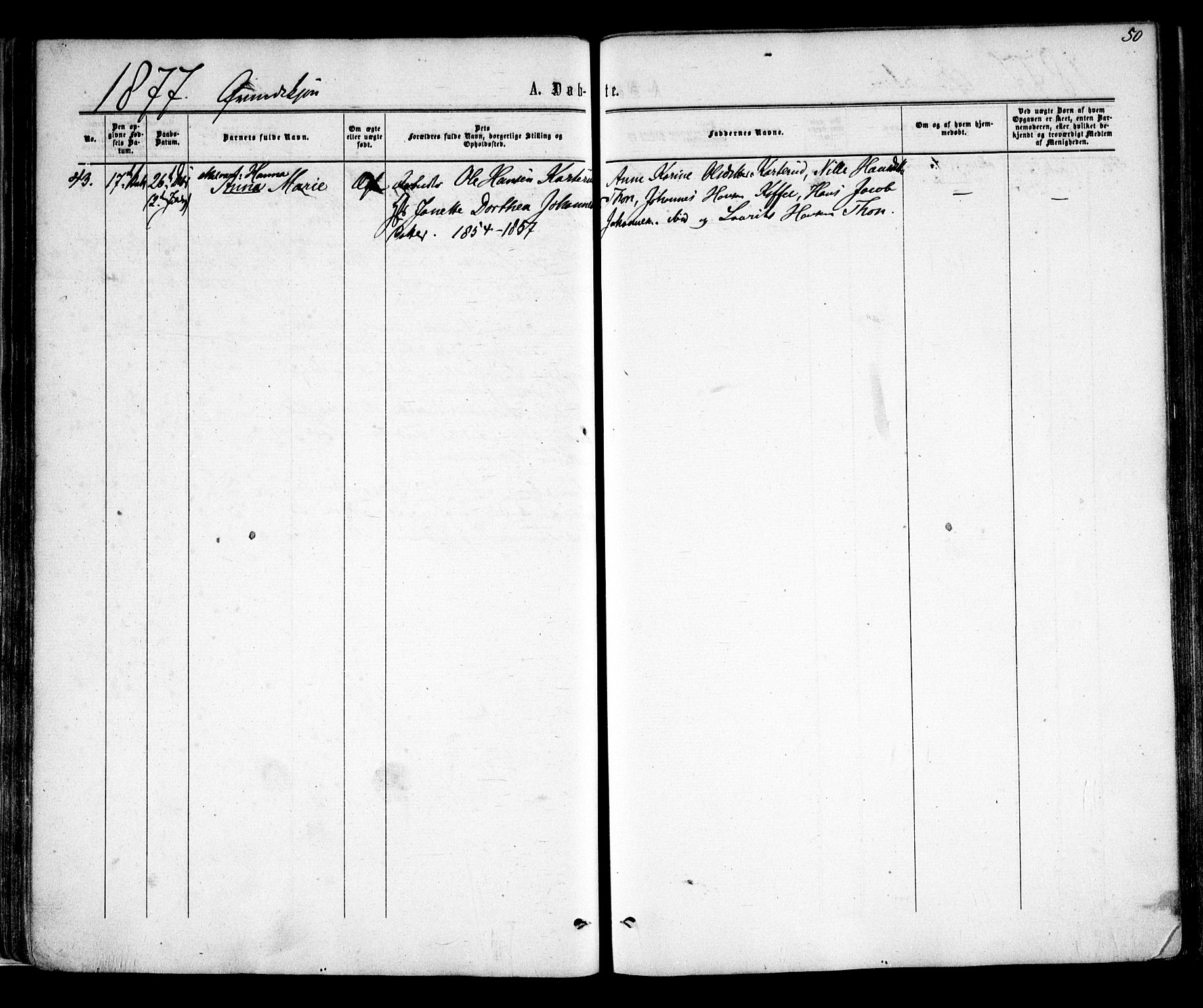 Skiptvet prestekontor Kirkebøker, AV/SAO-A-20009/F/Fa/L0008: Parish register (official) no. 8, 1867-1877, p. 50