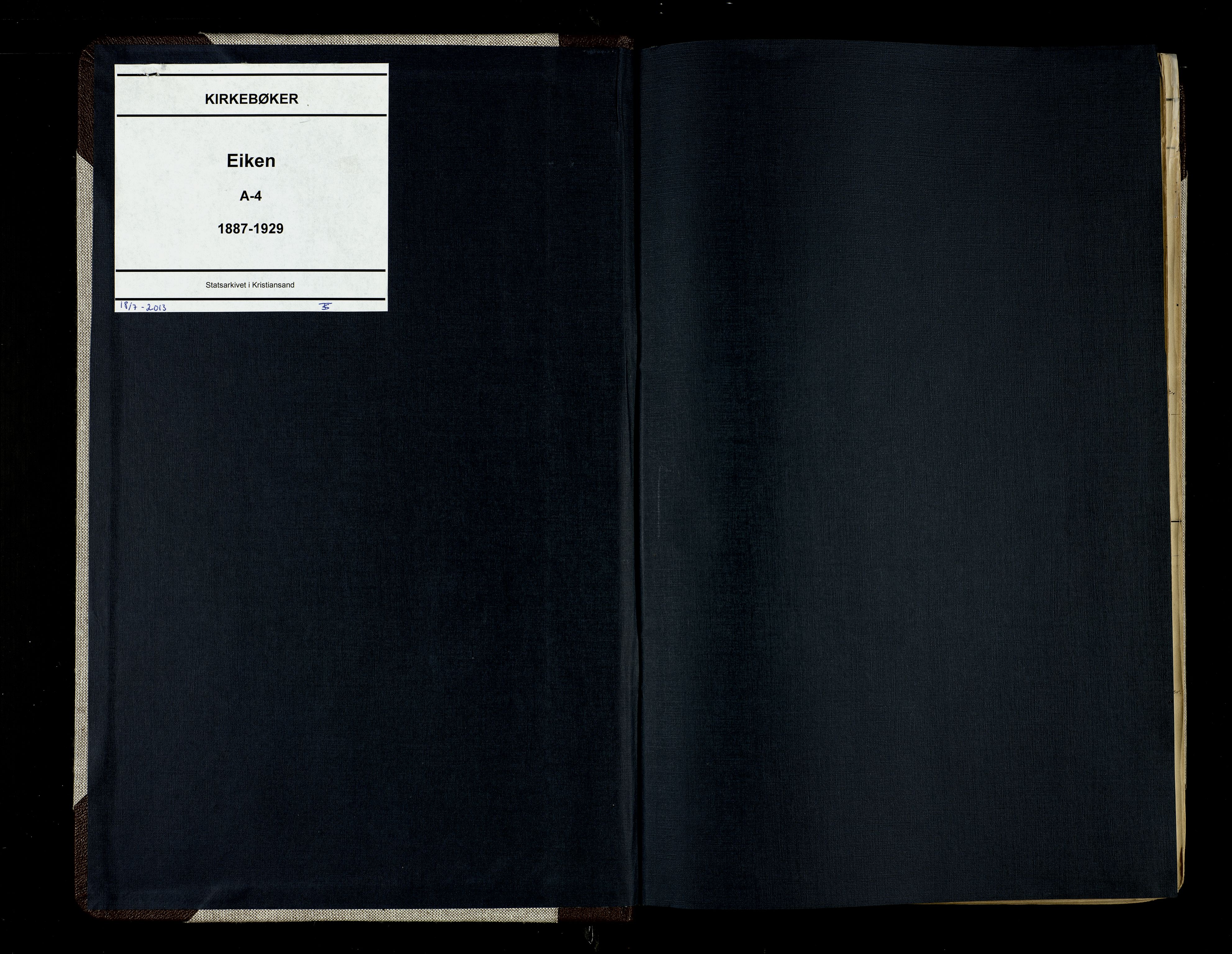 Hægebostad sokneprestkontor, AV/SAK-1111-0024/F/Fa/Fab/L0004: Parish register (official) no. A 4, 1887-1929