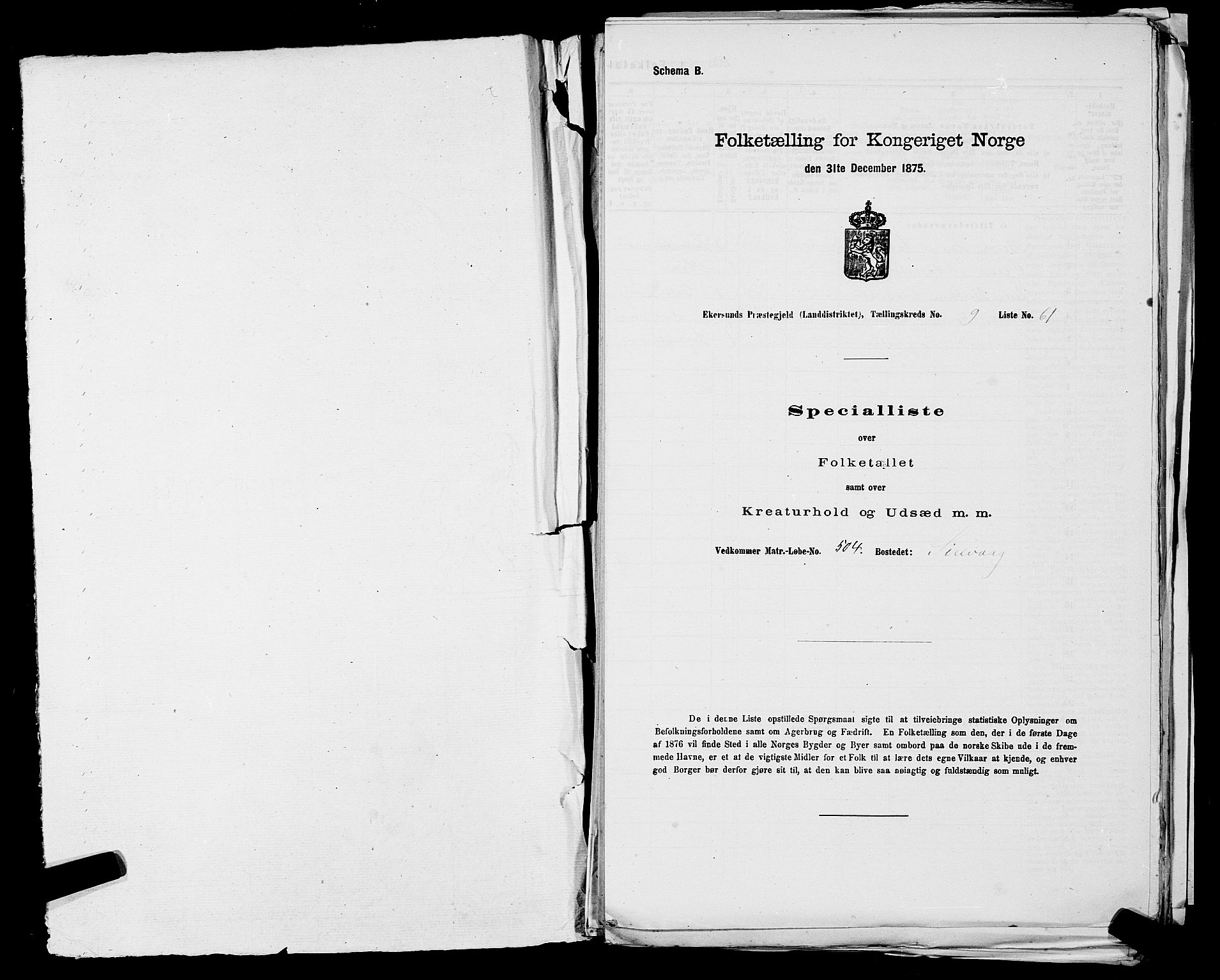 SAST, 1875 census for 1116L Eigersund/Eigersund og Ogna, 1875, p. 972