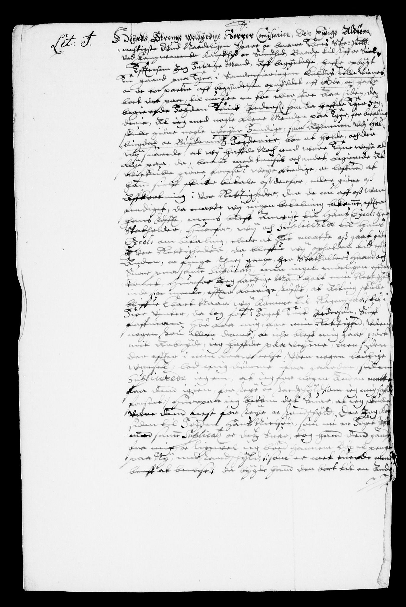 Danske Kanselli, Skapsaker, AV/RA-EA-4061/F/L0007: Skap 8, pakke 150A, litra A-V, 1644-1651, p. 37