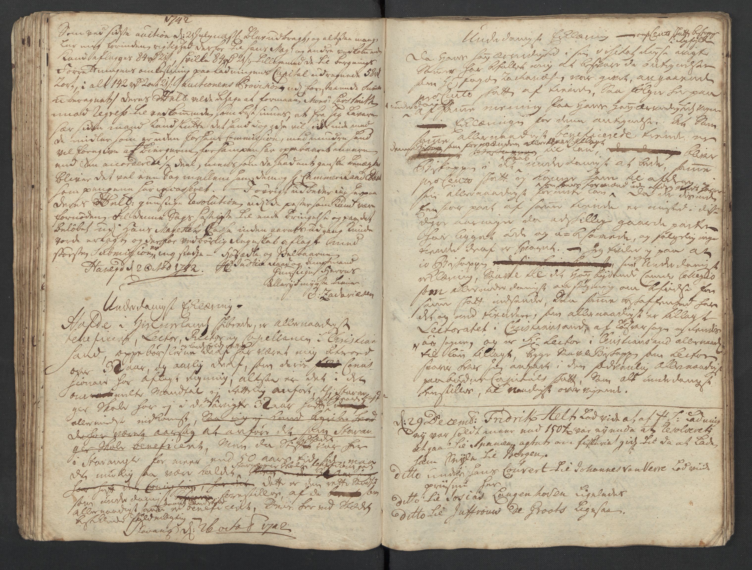 Pa 0119 - Smith, Lauritz Andersen og Lauritz Lauritzen, SAST/A-100231/O/L0001: Kopibøker m.m., 1740-1745, p. 73