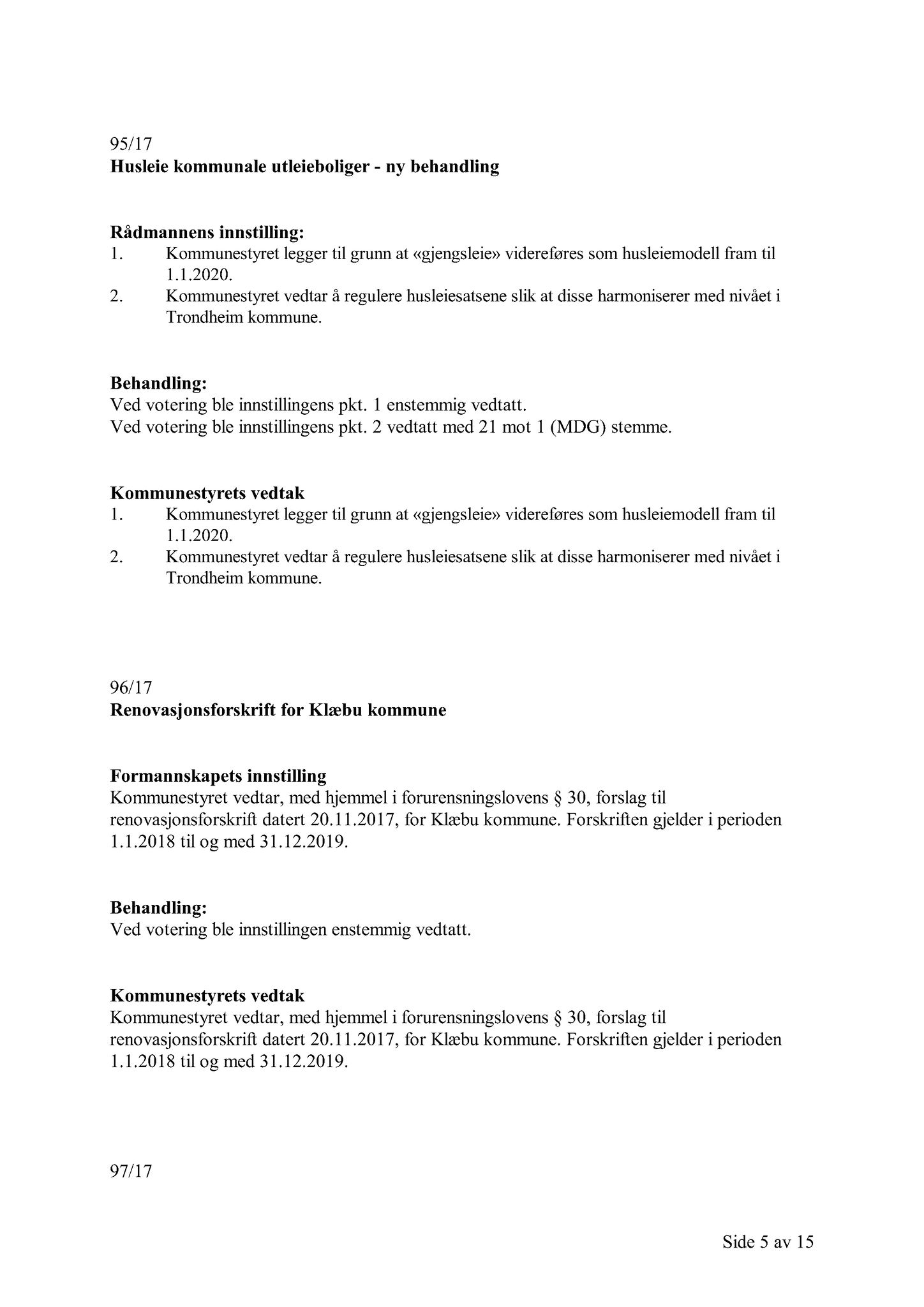 Klæbu Kommune, TRKO/KK/01-KS/L010: Kommunestyret - Møtedokumenter, 2017, p. 2866