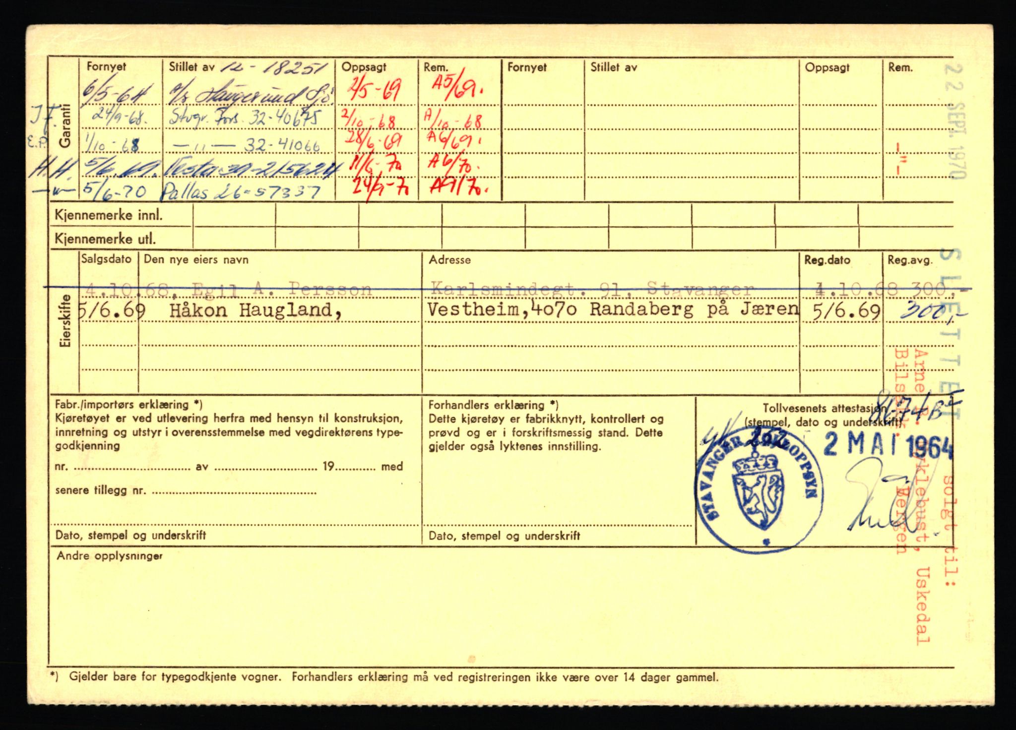 Stavanger trafikkstasjon, AV/SAST-A-101942/0/F/L0072: L-82200 - L-84099, 1930-1971, p. 700