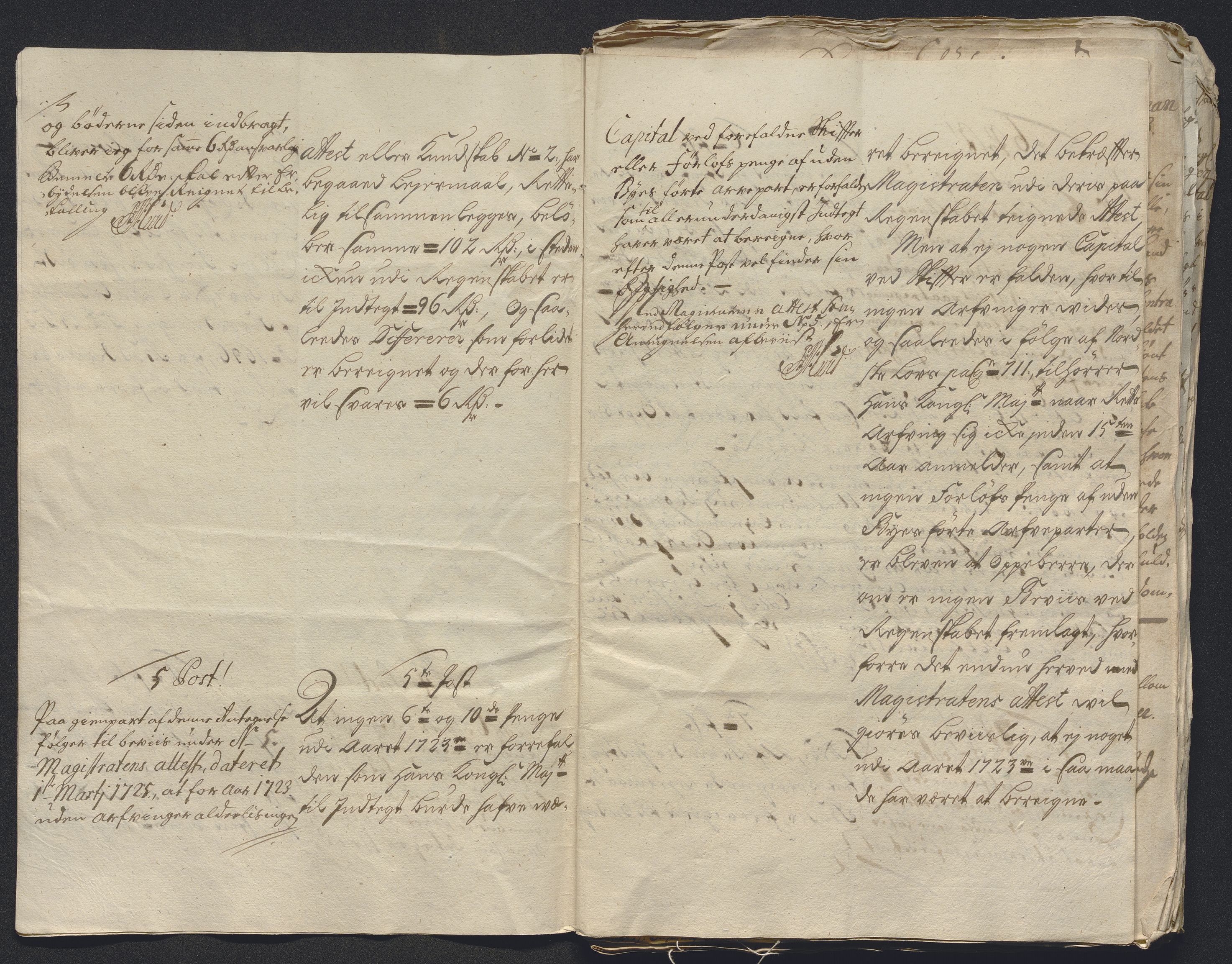 Rentekammeret inntil 1814, Reviderte regnskaper, Byregnskaper, AV/RA-EA-4066/R/Rm/L0286: [M19] Sikt og sakefall, 1719-1727, p. 237