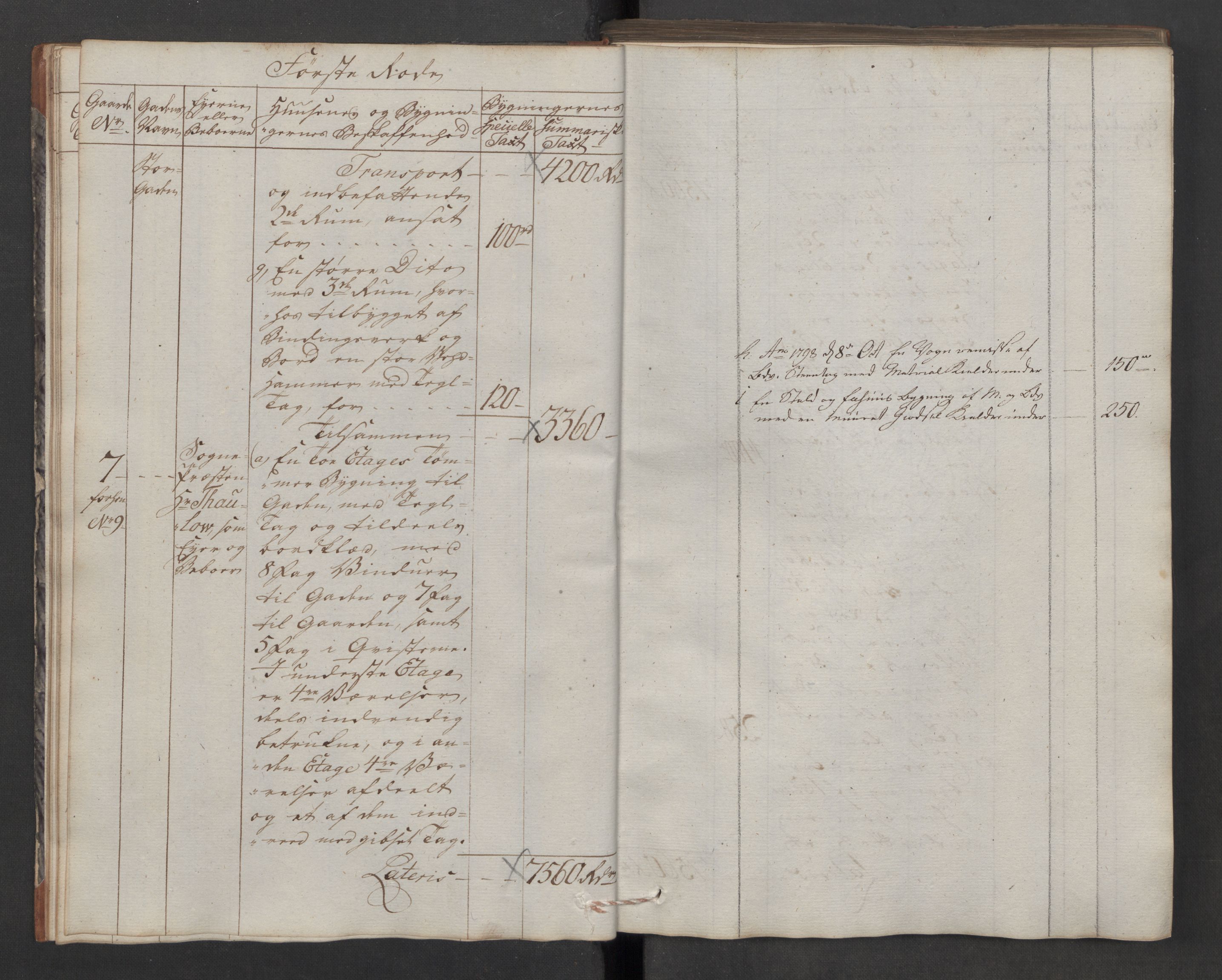 Kommersekollegiet, Brannforsikringskontoret 1767-1814, RA/EA-5458/F/Fa/L0040/0005: Moss / Branntakstprotokoll, 1797, p. 13