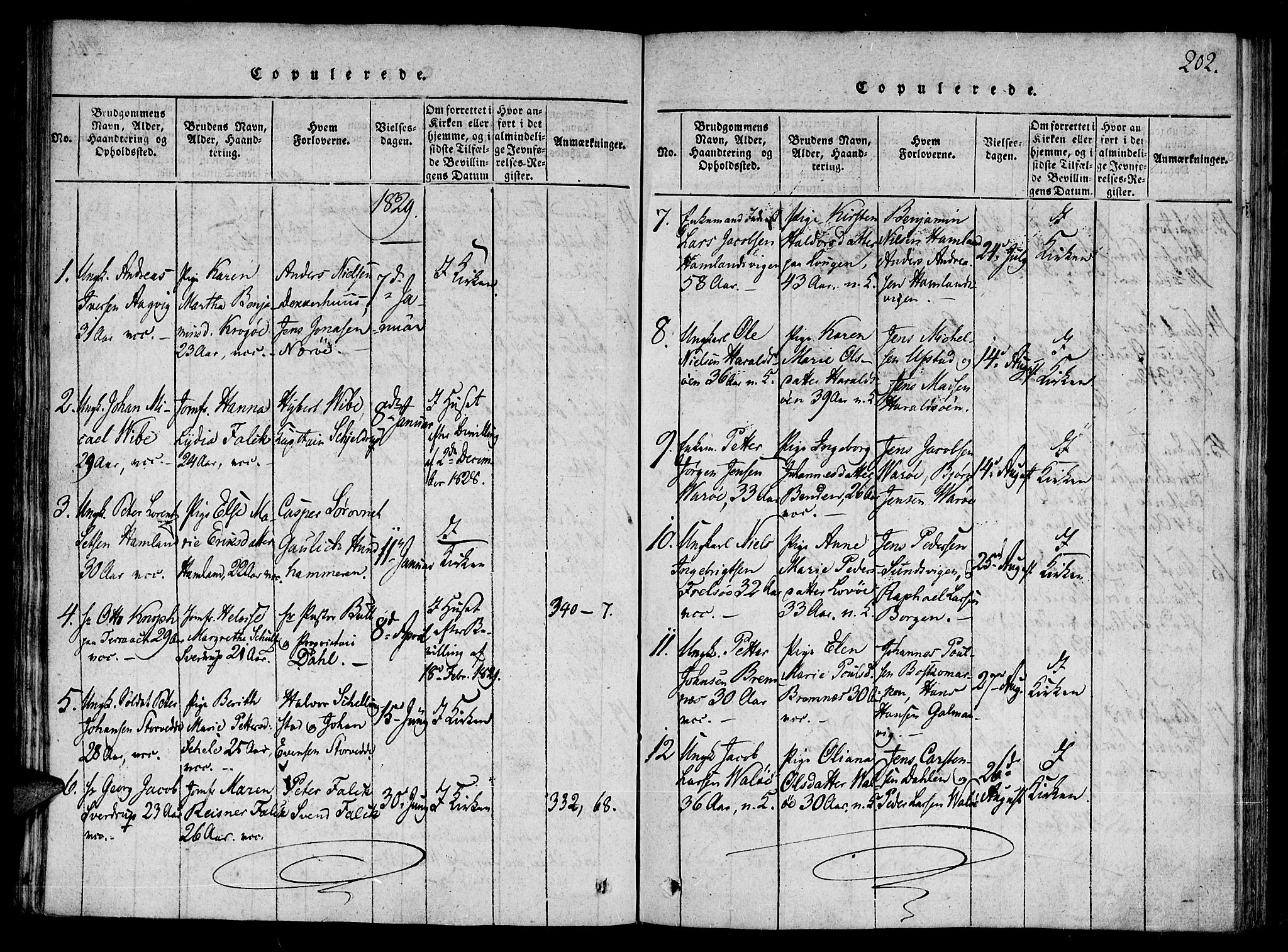 Ministerialprotokoller, klokkerbøker og fødselsregistre - Nord-Trøndelag, SAT/A-1458/784/L0667: Parish register (official) no. 784A03 /1, 1816-1829, p. 202