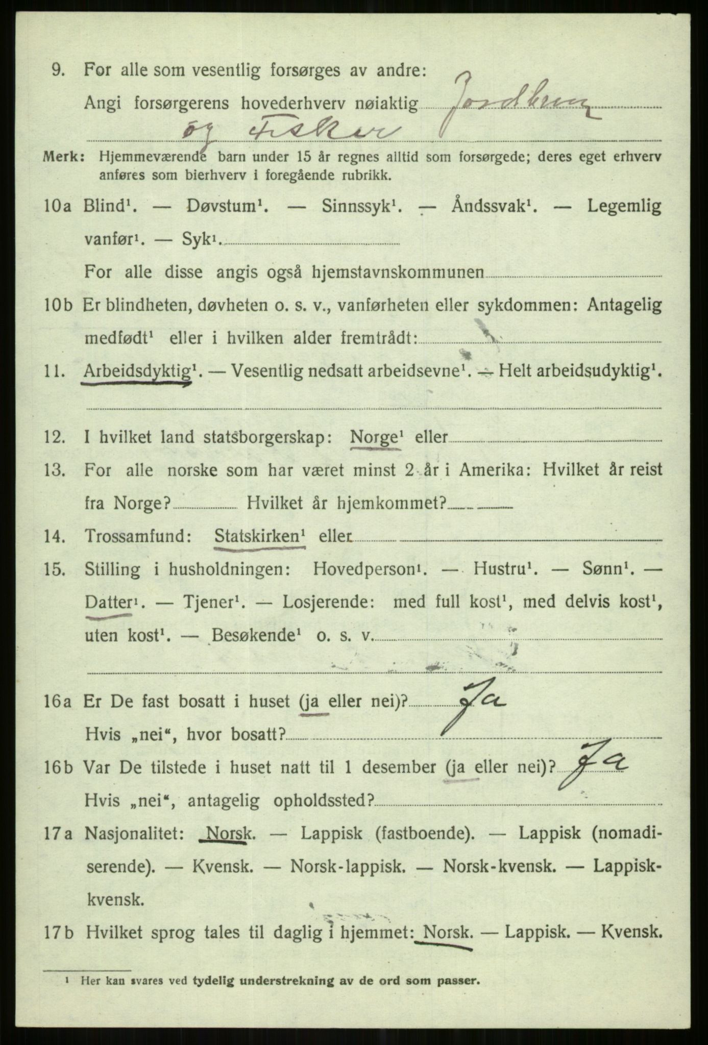 SATØ, 1920 census for Karlsøy, 1920, p. 2675
