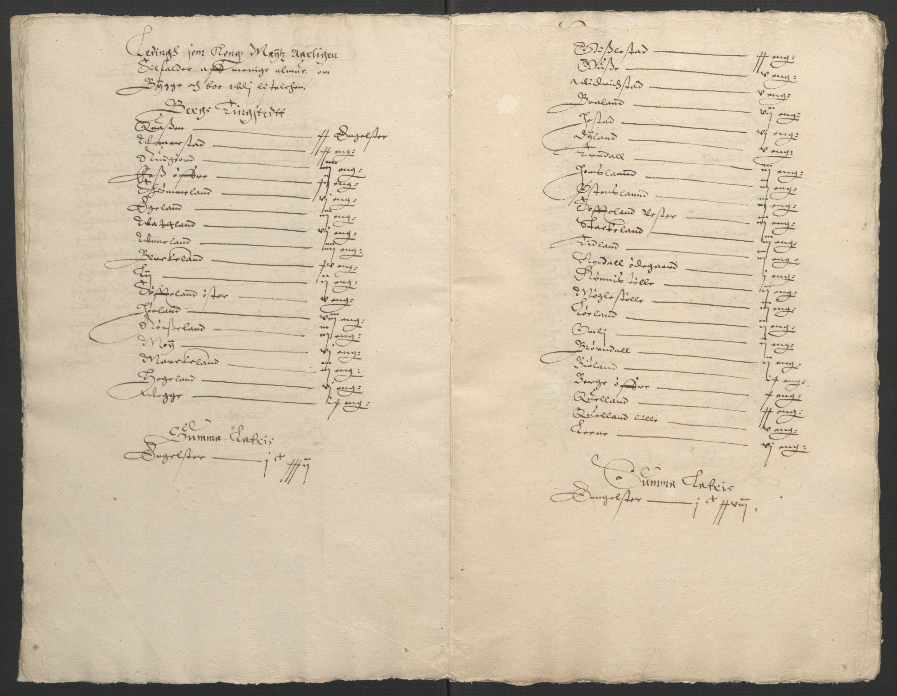 Stattholderembetet 1572-1771, RA/EA-2870/Ek/L0002/0002: Jordebøker til utlikning av garnisonsskatt 1624-1626: / Jordebøker for Agdesiden len, 1624-1625, p. 67