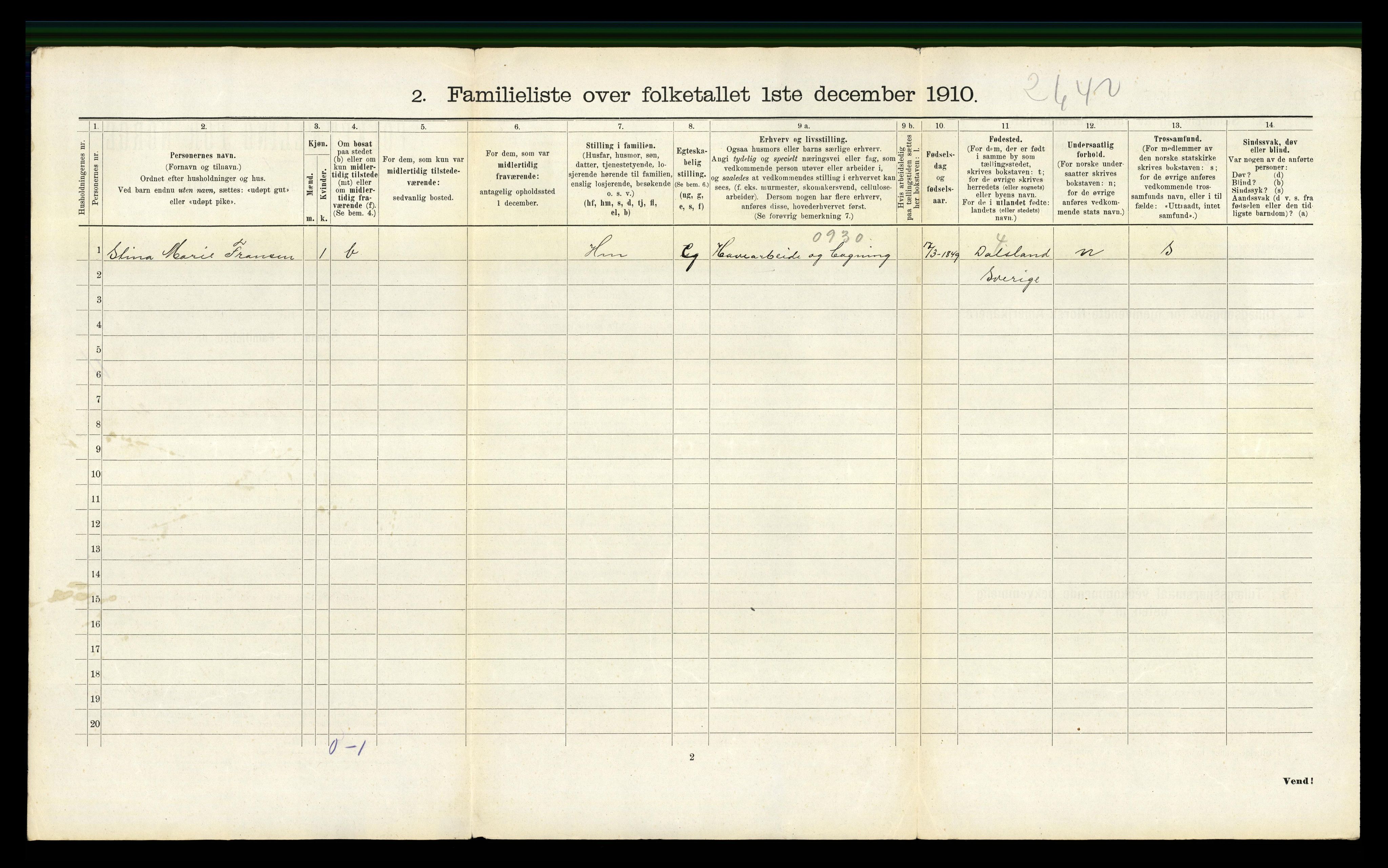 RA, 1910 census for Moss, 1910, p. 2686