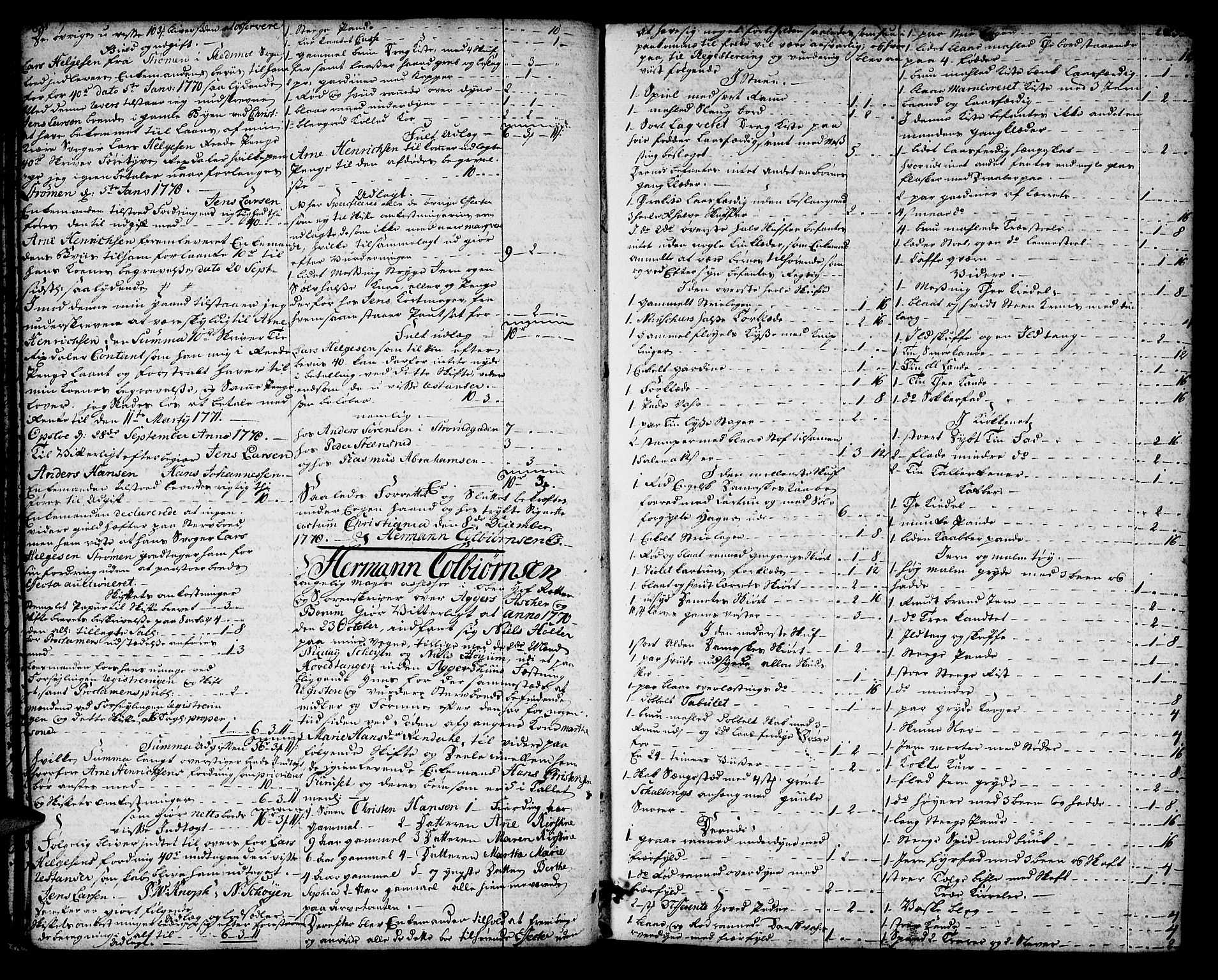 Aker sorenskriveri, AV/SAO-A-10895/H/Hb/L0013a: Skifteprotokoll, 1770-1780, p. 22b-23a