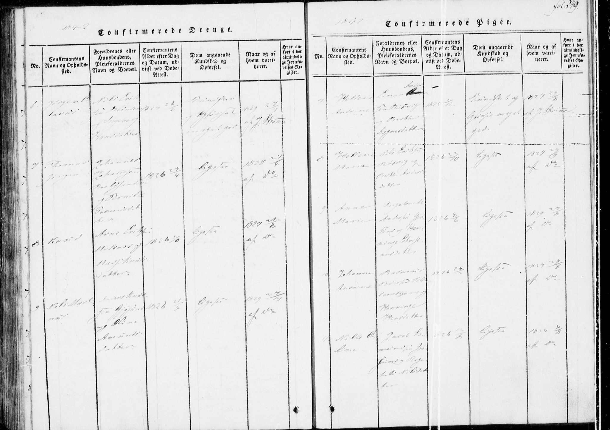 Ministerialprotokoller, klokkerbøker og fødselsregistre - Møre og Romsdal, SAT/A-1454/537/L0517: Parish register (official) no. 537A01, 1818-1862, p. 249