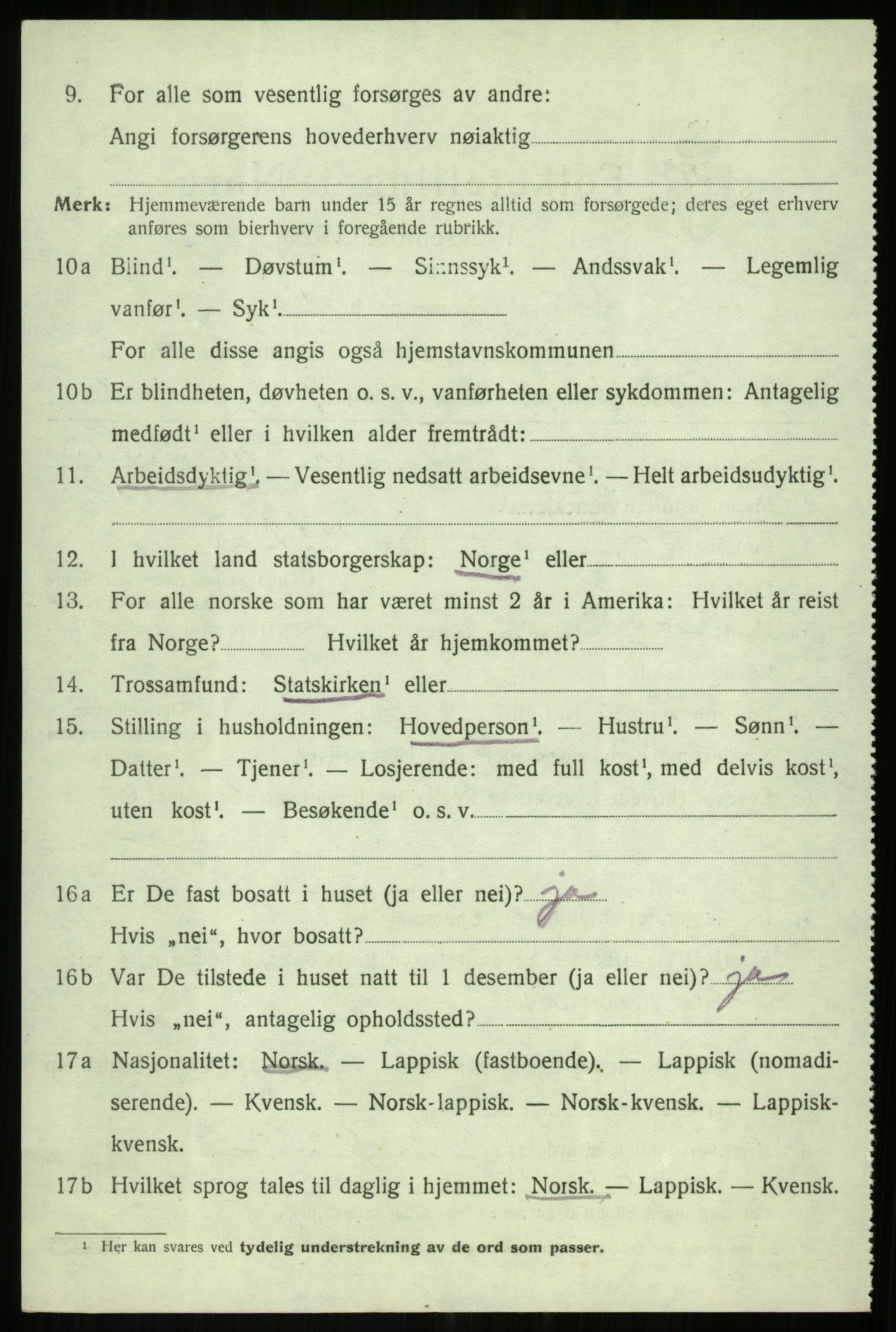 SATØ, 1920 census for Tranøy, 1920, p. 1572