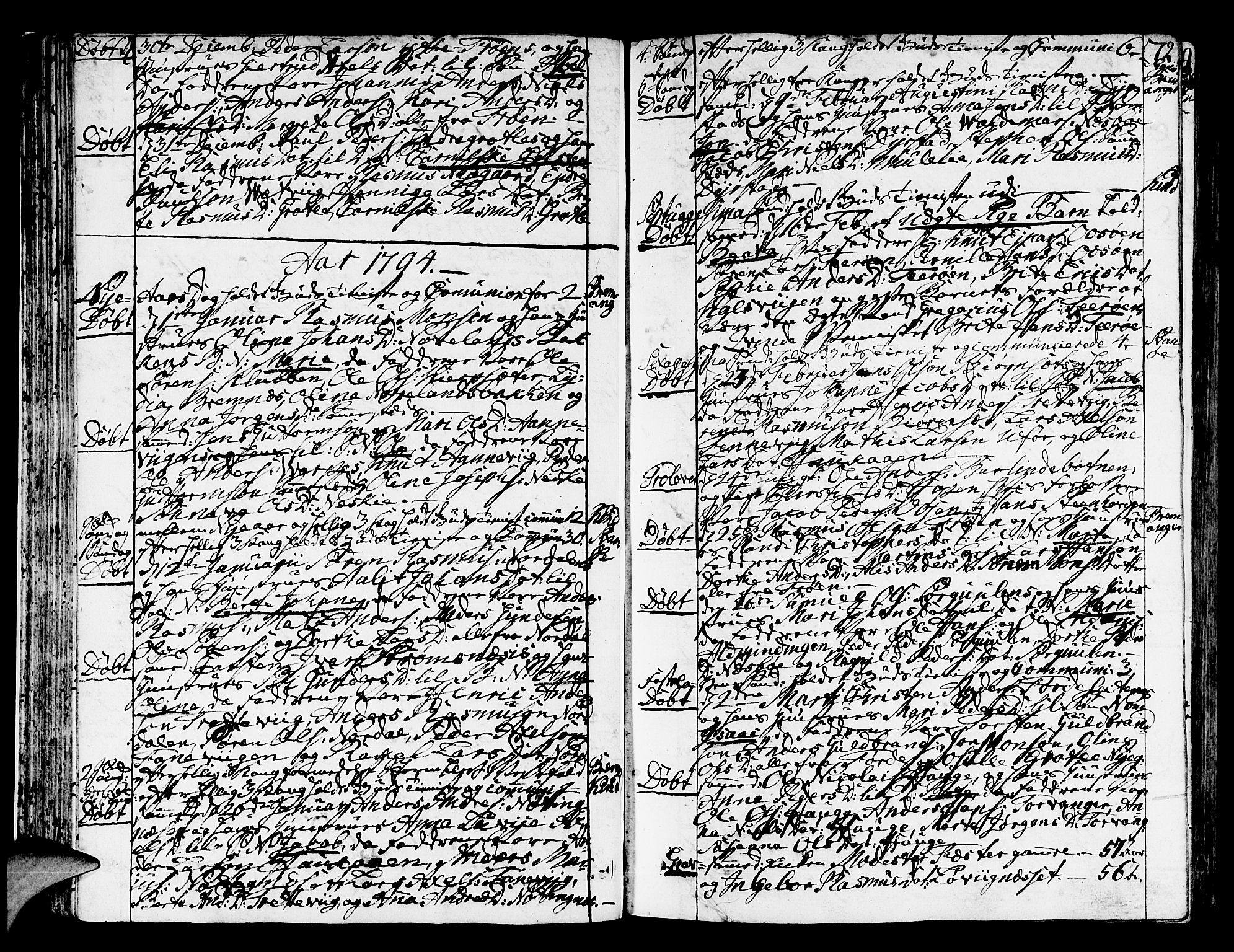 Kinn sokneprestembete, SAB/A-80801/H/Haa/Haaa/L0003: Parish register (official) no. A 3, 1785-1821, p. 72