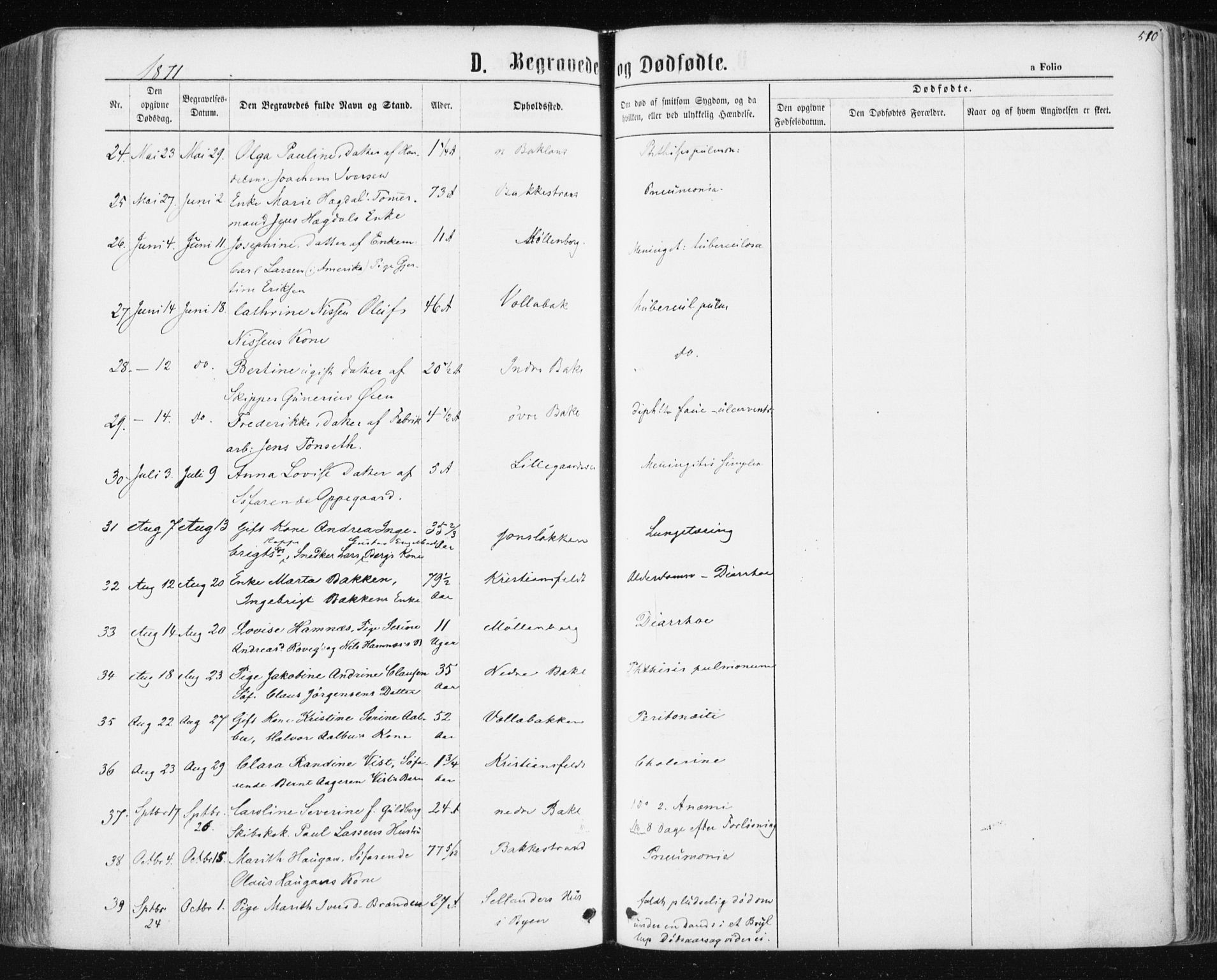 Ministerialprotokoller, klokkerbøker og fødselsregistre - Sør-Trøndelag, AV/SAT-A-1456/604/L0186: Parish register (official) no. 604A07, 1866-1877, p. 510