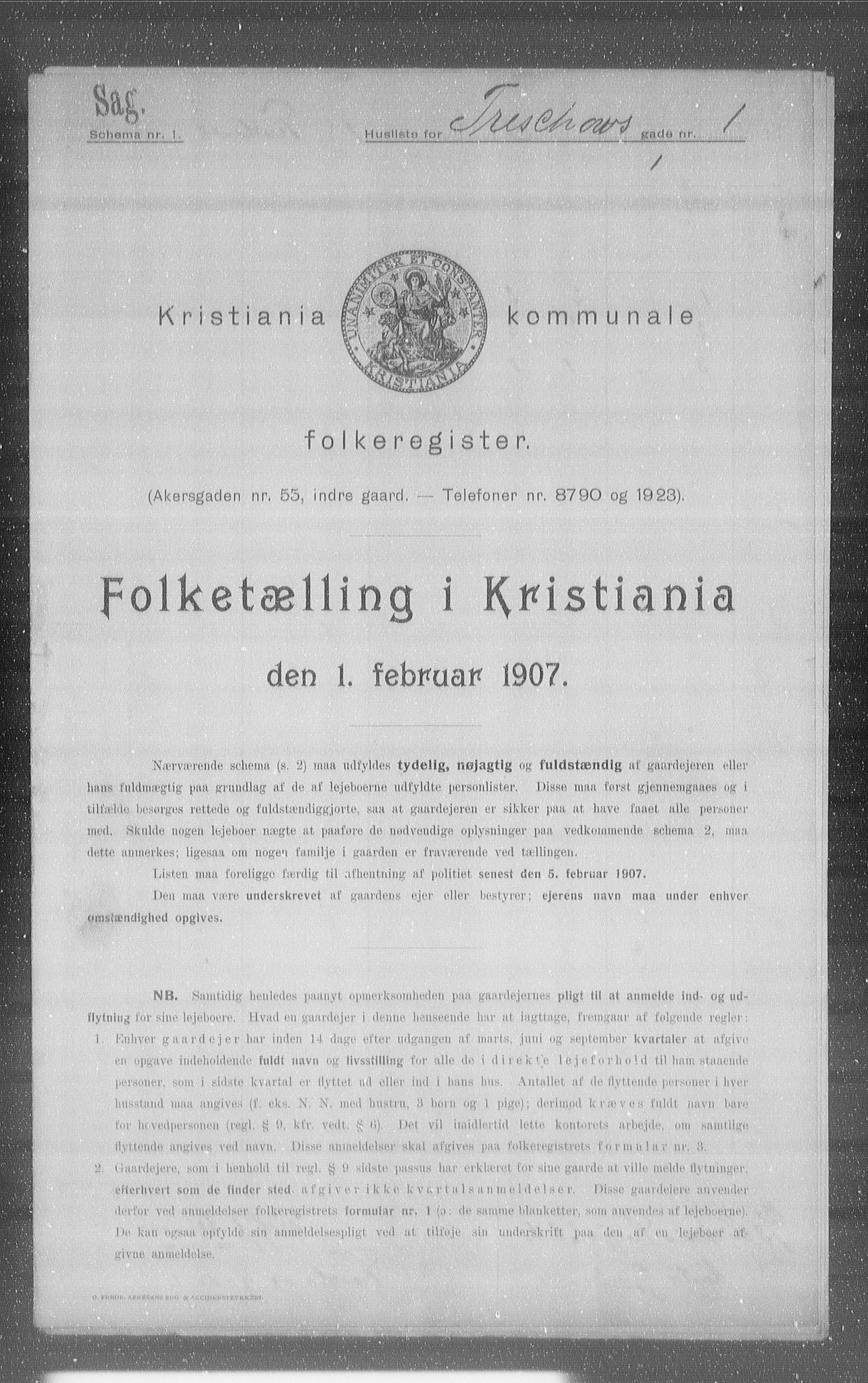 OBA, Municipal Census 1907 for Kristiania, 1907, p. 58773