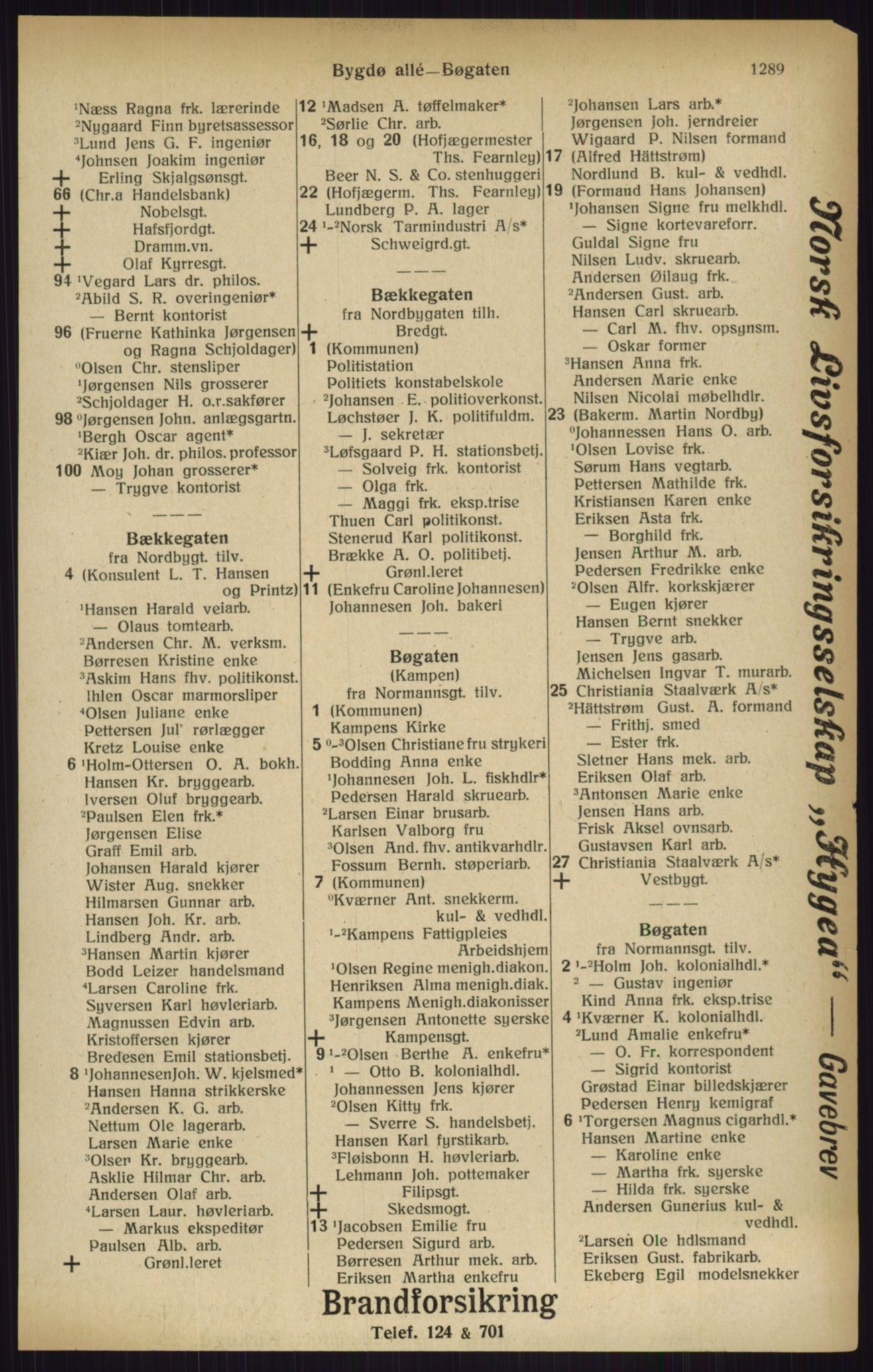 Kristiania/Oslo adressebok, PUBL/-, 1916, p. 1289