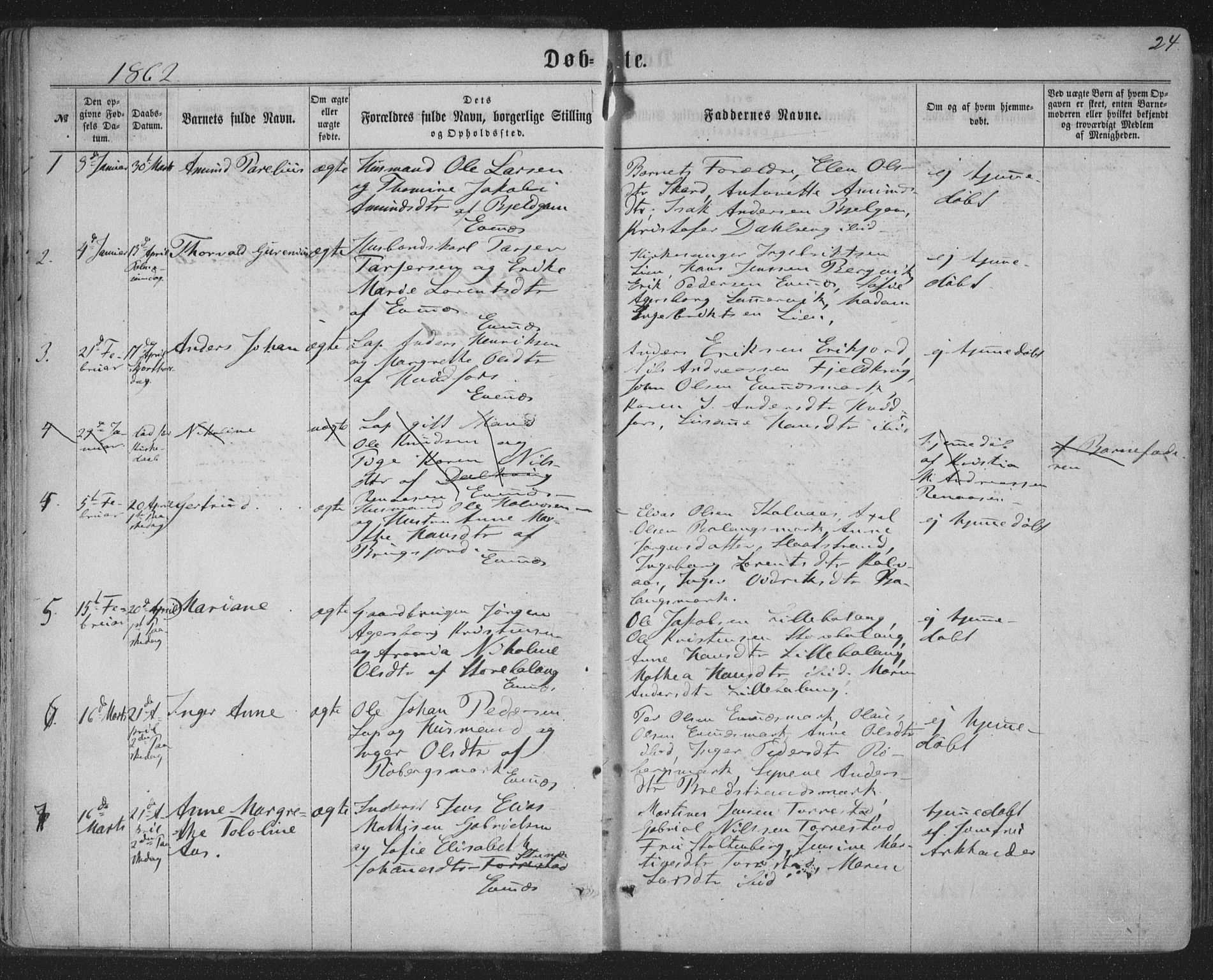 Ministerialprotokoller, klokkerbøker og fødselsregistre - Nordland, AV/SAT-A-1459/863/L0896: Parish register (official) no. 863A08, 1861-1871, p. 24