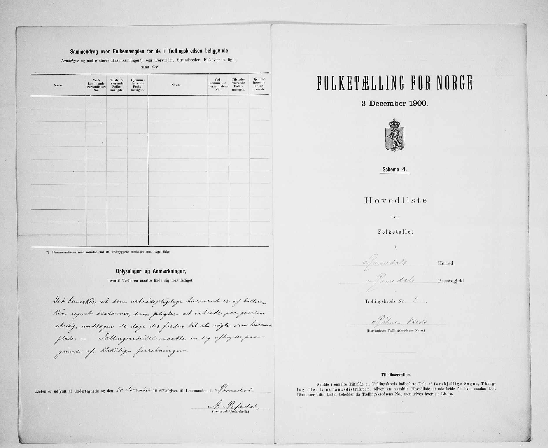 SAH, 1900 census for Romedal, 1900, p. 22