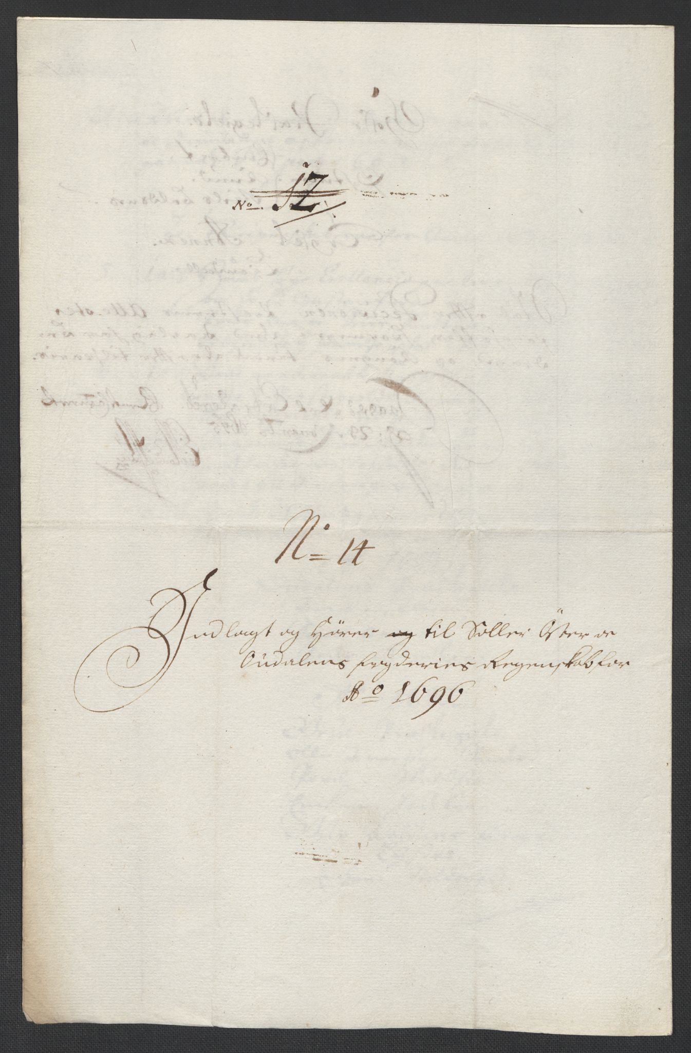 Rentekammeret inntil 1814, Reviderte regnskaper, Fogderegnskap, AV/RA-EA-4092/R13/L0834: Fogderegnskap Solør, Odal og Østerdal, 1696, p. 66