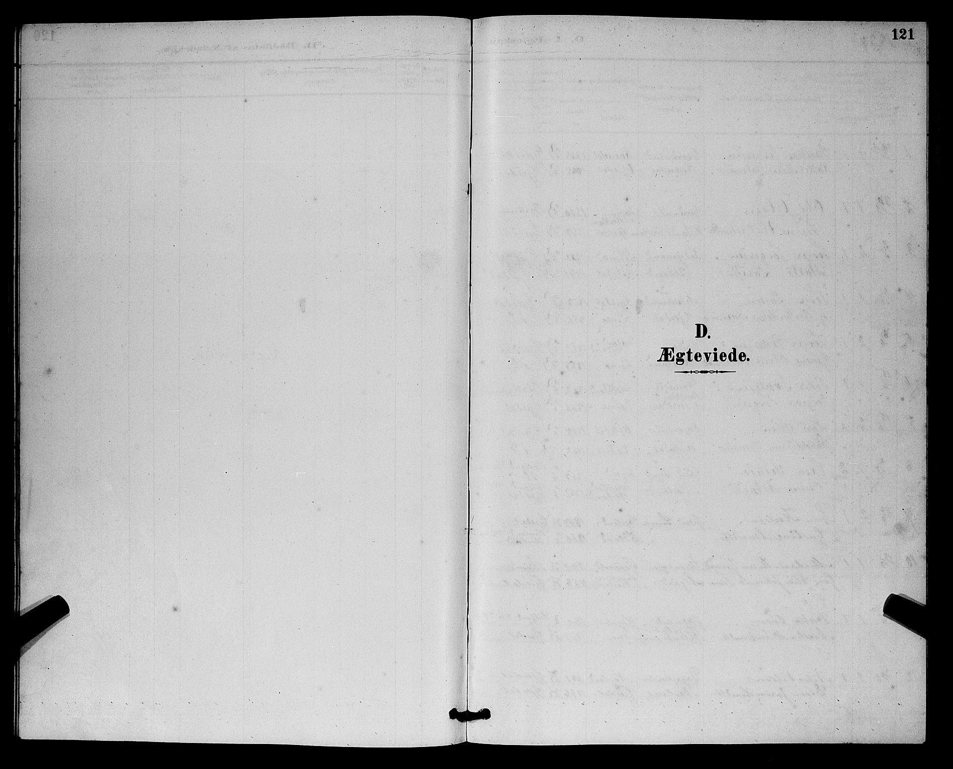Lye sokneprestkontor, SAST/A-101794/001/30BB/L0008: Parish register (copy) no. B 7, 1887-1901, p. 121
